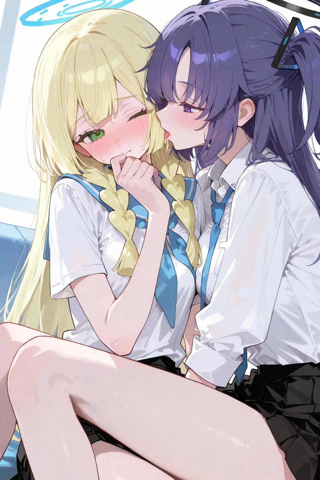 score_9, score_8_up, score_7_up, source_anime, highest quality, masterpiece, 1girl and 1boy, (1boy femnin, otokonoko, femboy, long hair), futa on male, futa is bigger, femdom, forced, uncensored, 