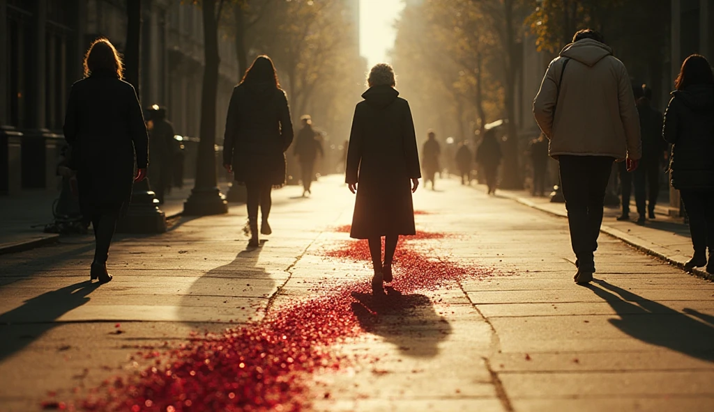 Prompt 5: The Final Passage Subject:A wide, trailing shot from behind ...