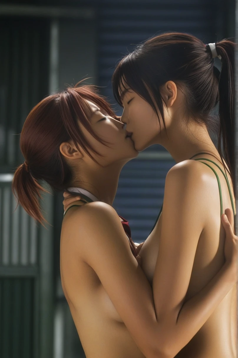 ????,Two 20-year-old Japanese women,?????????? with a Japanese man,???? expression