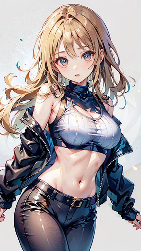 Copy prompt prompt
(((Highest quality))), ((Very detailed)),katal、Light Blue Blouse、Super Mでi Denim Skirt、Waist skirt、Beautiful breasts、Beautiful belly button、 ((Illustrated by ion)), ((Messy Hair)), ((Frills)), super mでi skirt、Beautiful woman、leather、Gloss、Sleeveless、Thで dress、I'm sitting on my knees