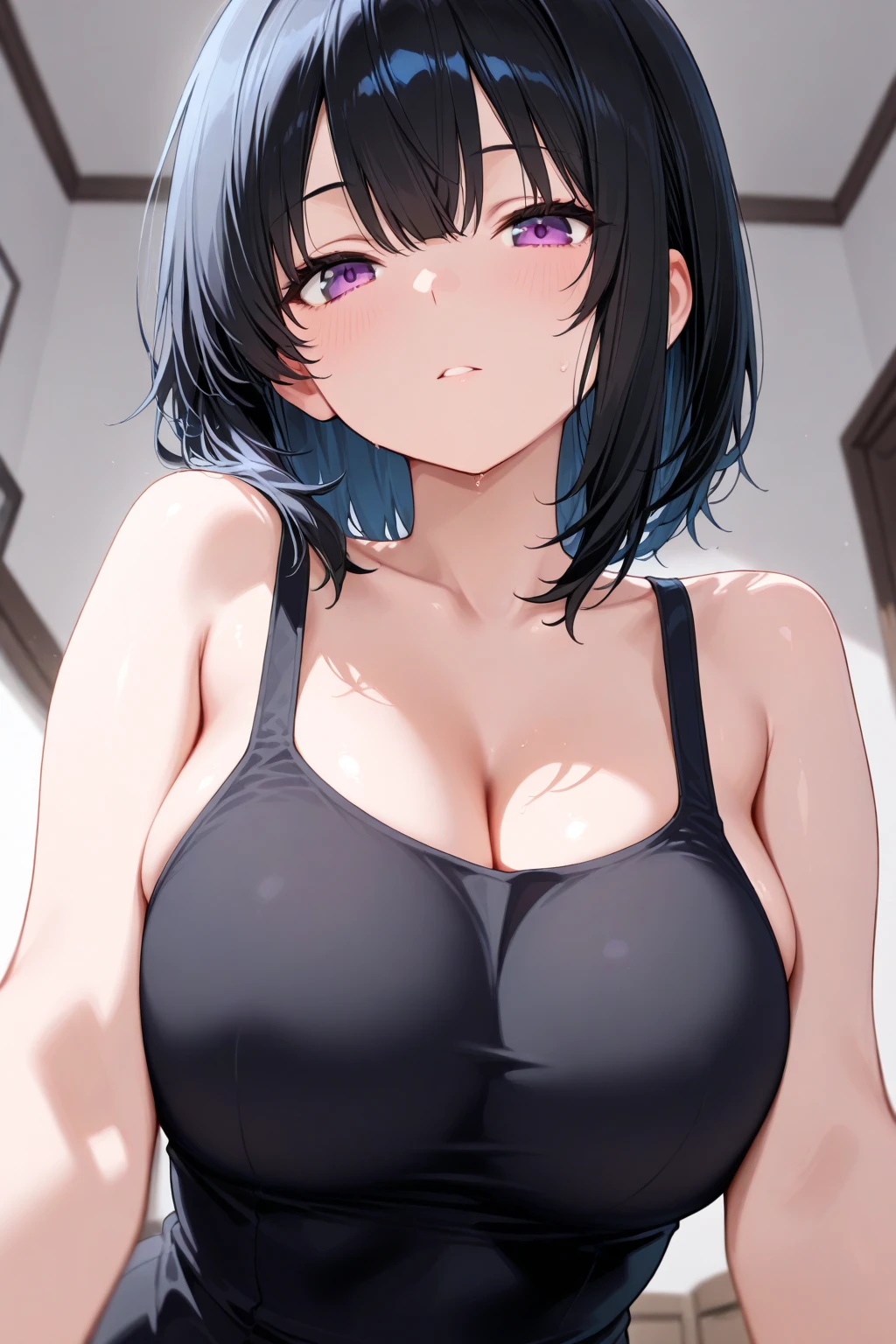 detailed, best quality, masterpiece, 1girl, breasts, <lora:cupbi15:0.8>, wear cupbi