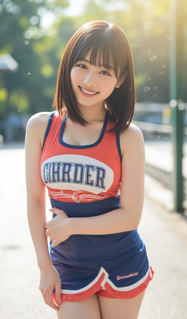 score_9, score_8_up, score_7_up, score_6_up, portraits, curvy body, exy (beautiful breasts) ((detail eyes)), good anatomy, masterpiece, best quality, realistic, Sitting on the court bench, Hands behind your head,
BREAK
large full breasts, smile, seductive smile, volleyball player, ((sleeveless volleyball uniform))