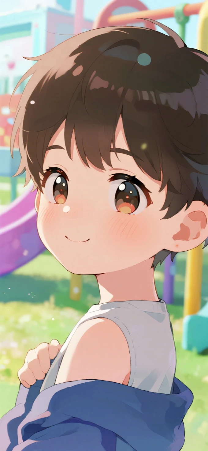 elbow、lawn、row of trees、