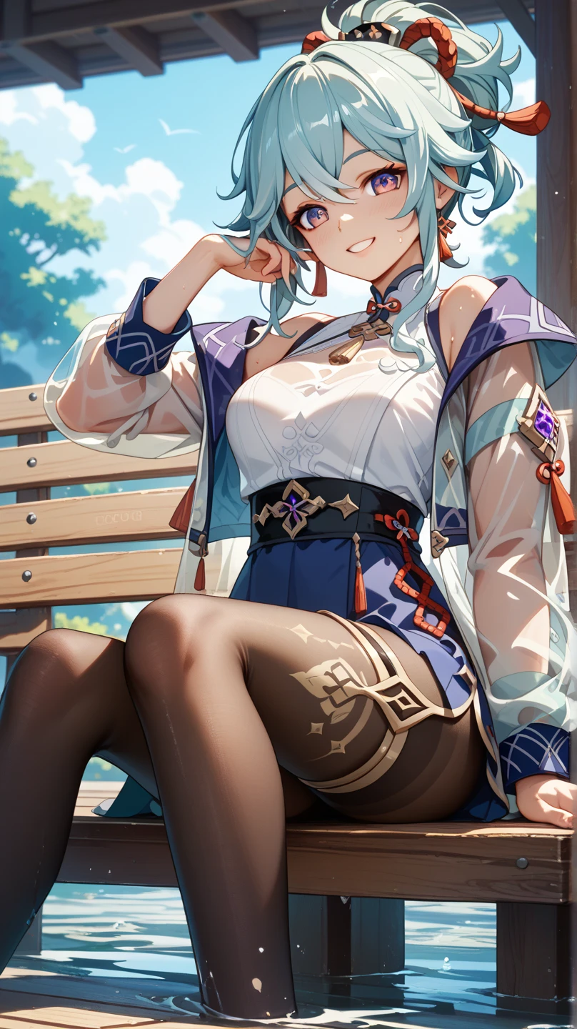 1 boy, 17 years old, tall, medium straight dark blue hair, pale skin, completely amber eyes, ears like elves, glowing white tattoos all over, royal costume, sitting on a cloud, looking at the earth on the shoulder, sky in the background, detailed face, detailed hands, detailed legs, detailed fingers, detailed hair, detailed eyes, detailed skin, dynamic lighting, 8K UHD, (super realistic), (photo realistic), (masterpiece), (best quality), (Male focus: 1.5) (: 1.0), correct limbs, femboy, (: 1.3), , legs raised, white and gold boots