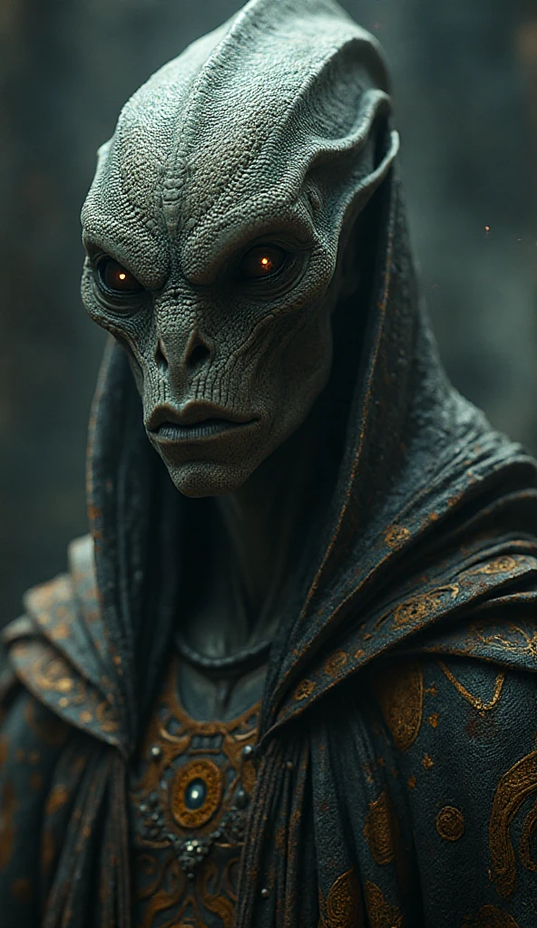 full body length shot ,nerd graphite  Alien Entity,native africa slave ,azctec psychiatric clinic,Cinematic,soft colors, Technicolor,natural skin textures, hyper realism, hyper detailed,Extremely detailed,High contrast,Masterpiece,Realistic,Ultra Detailed, intricate details,realistic humid leather,extremely intricate details,Epic Realistic, cinematic style, irina yermolova,high contrast,hdr,extremely detailed, [deep night landscape],masterpiece, intricate details, eyes extremely detailed, high detailed eyes,8k resolution,retina, Nikon Z9,orc,Egyptian folk, Pisces, transition between two art styles,full body length, Double contact, X-ray, Creative, vivid light, fantasy, Abstract, Surrealism, super detailed, high resolution,insanity national folk wear,skin  almost translucent, gothic elements, further emphasizing its dark air,Mestichino,Light particles,chaos,starfish's leather,Cambodia,"(The best lighting, dark, dramatic),(alien Mulan's half-skull fetus, Hellraiser, Scars, stupid, a shapeshifter, reptillian, scaleborn, terror.),(ominous and strange eyes, calaveras). morning light, indoor psychiatric clinic

