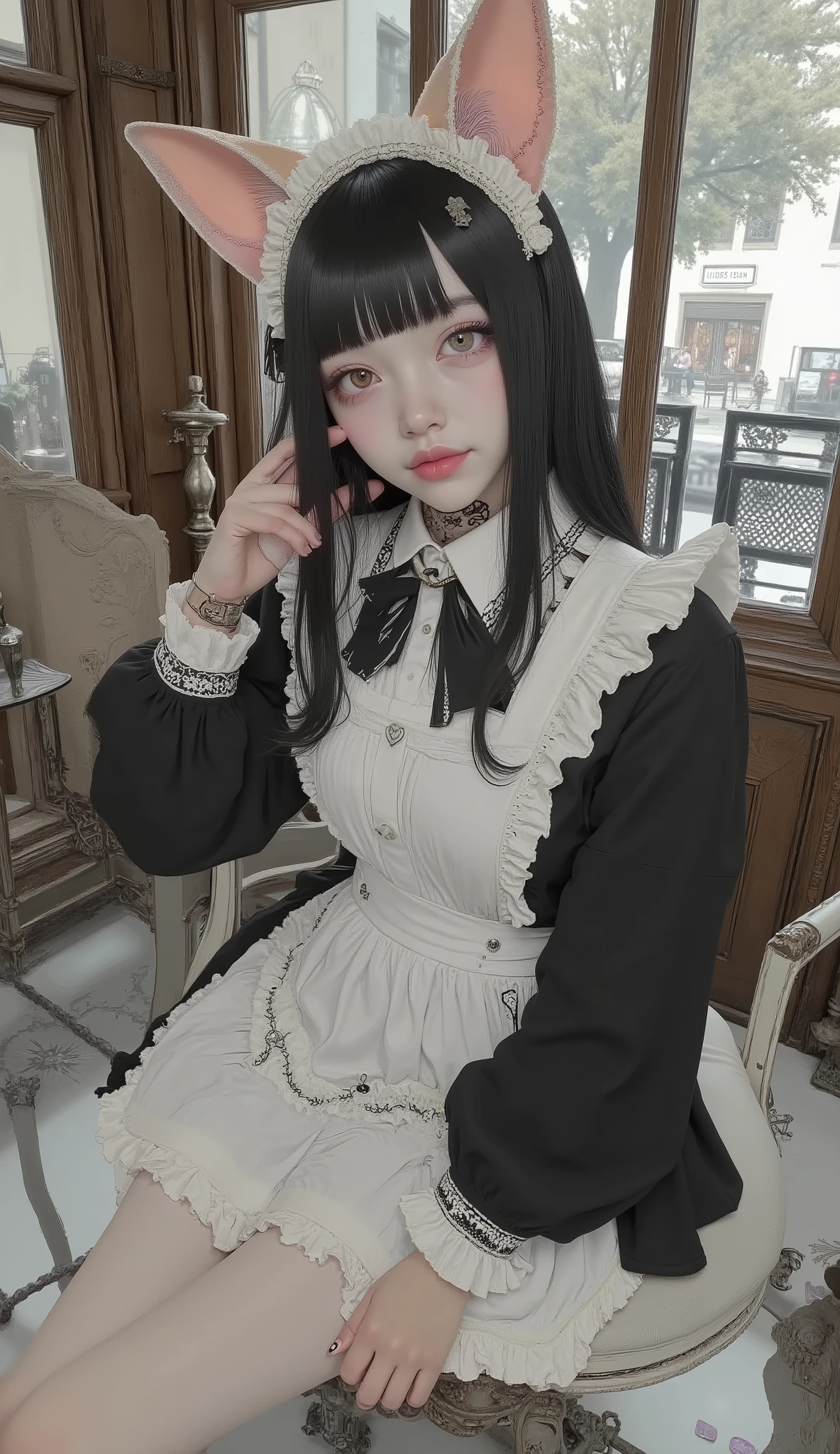 バニーガールのcosplayをした女性が写真撮影をしています, cosplay of a catboy! maids! dress, gorgeous maids, anime girl in a maids costume, maids outfit, maids, cosplay, anime girl cosplay, maids dress, lori, anime cosplay, french maids, 2b ..., 2b, maids costume, anime cat girl in a maids costume