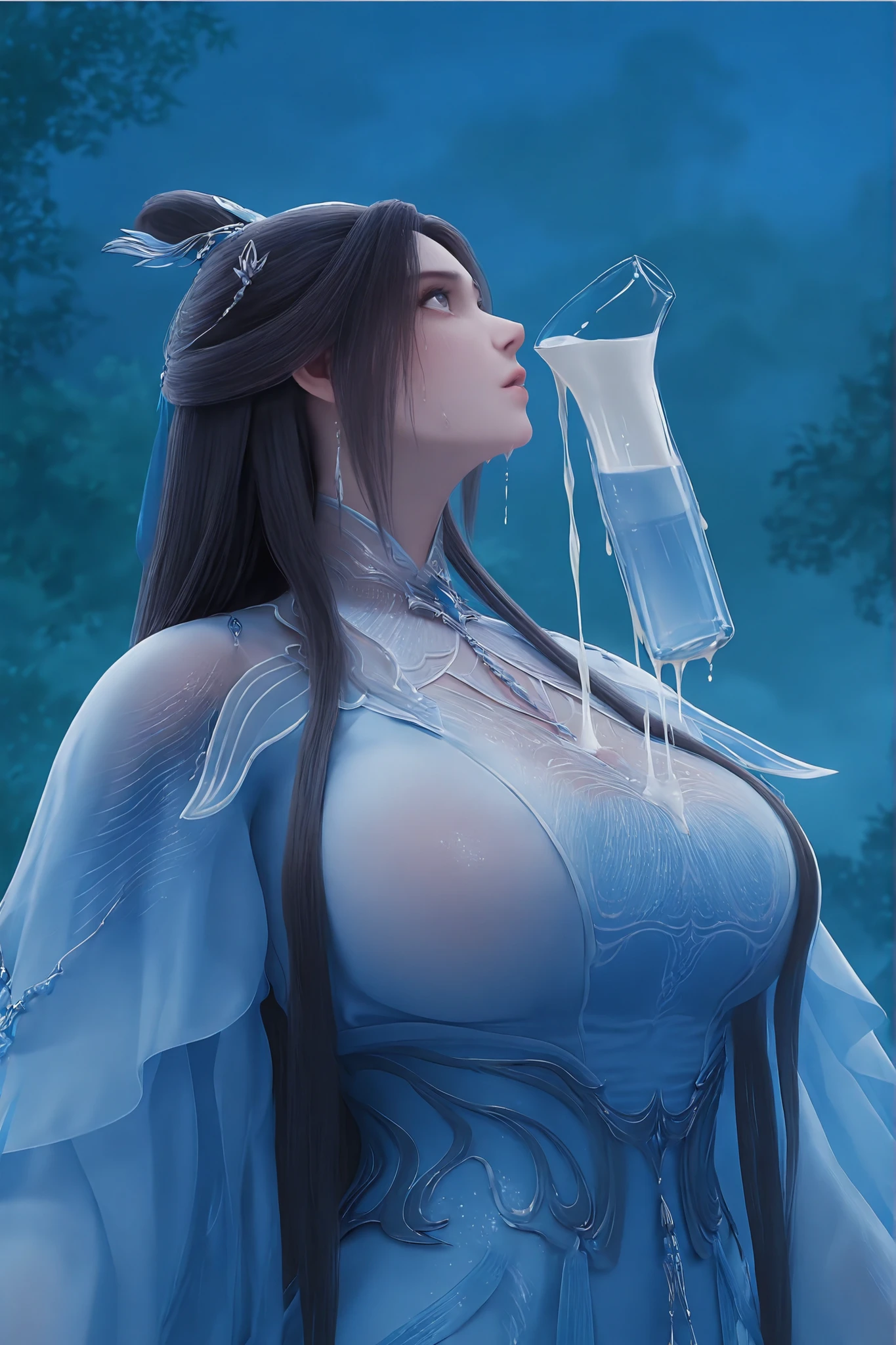 antiquity,Female Warrior,Mother,cartoon,comics,Big Breasts Big Butts,Hanfu,薄薄的Hanfu,8k,high quality,Exposed,Fascination,Looking up,Fine,Sweat,Conceal,Lu Xueqi,Obscene Female Beautiful Breasts,Obscene Fat Breasts,Ultrafast,Good quality,Excellent quality , movie in the face ,Milk dripping on chest