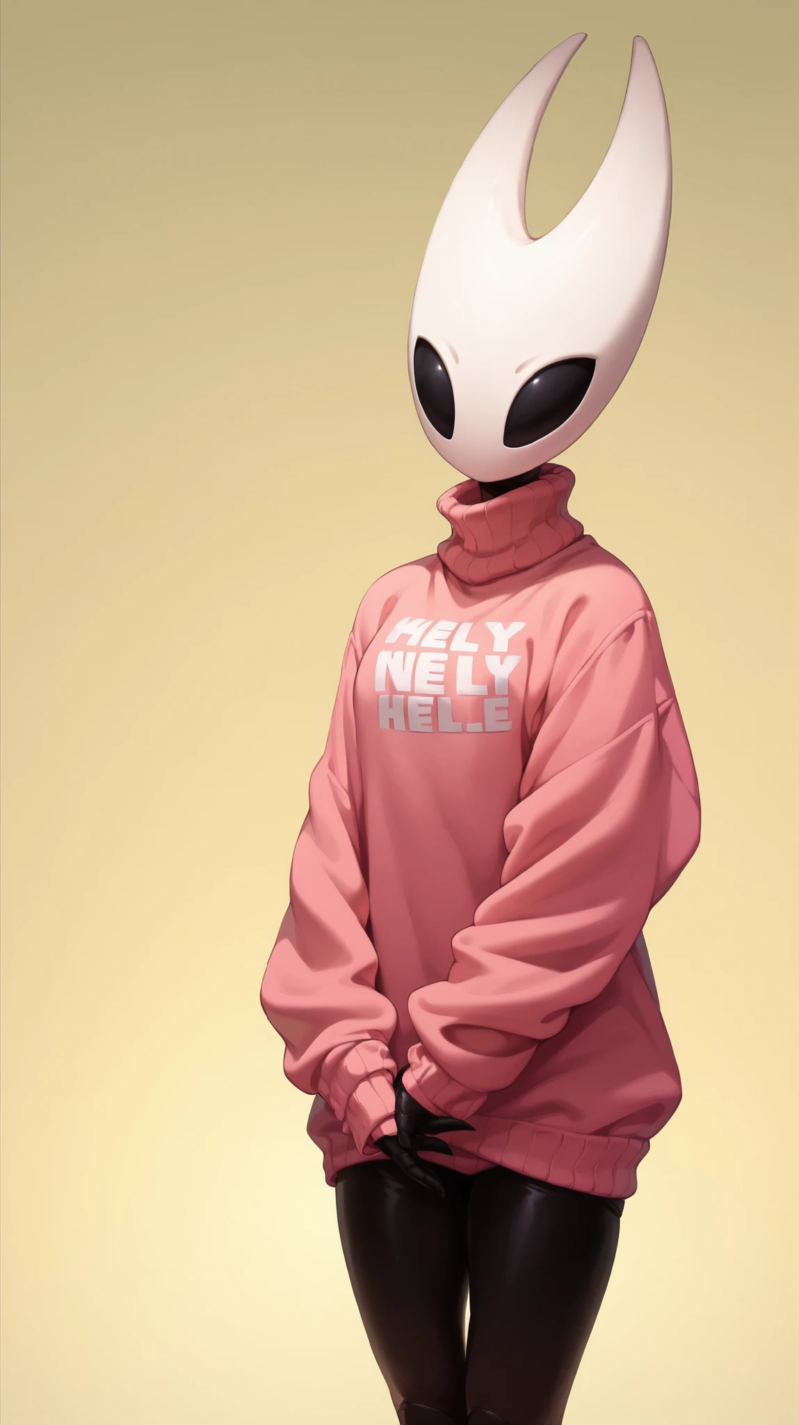 1girl, hornet_hk, hello kity pink sweater, standing, score_9, score_8_up, score_7_up,