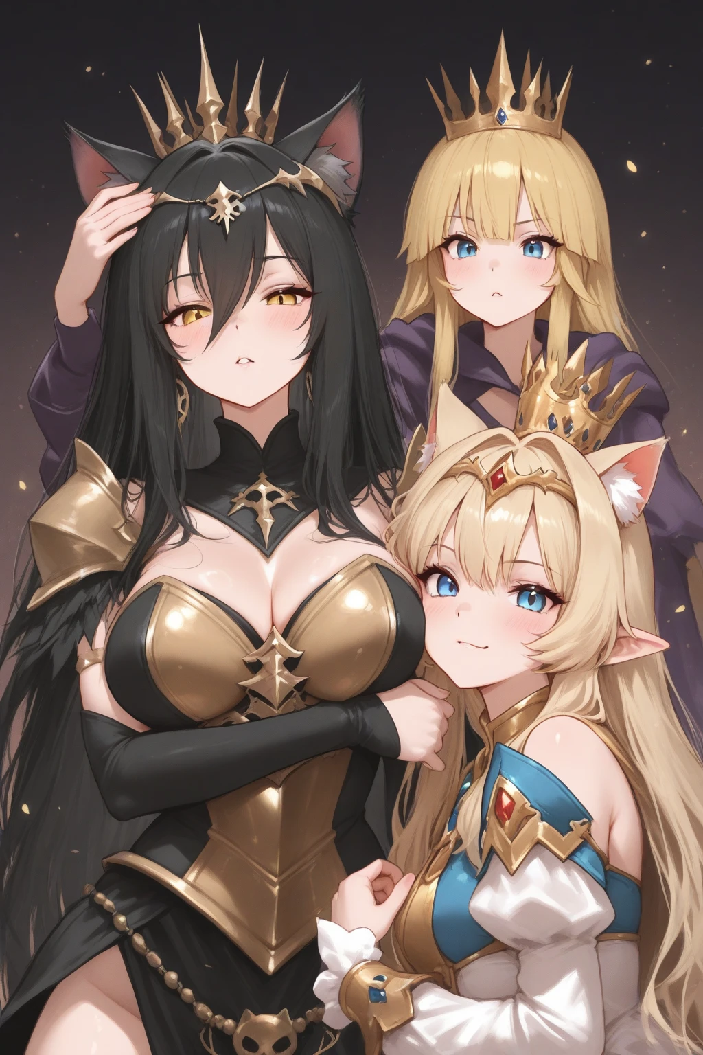 tres mujeres sexys en uniformes militares posando para una foto, Detalles finos. girls frontline, girl front line style, Tendencias en CGVatstation, Artgerm extremadamente detallado, Guweiz en Artstation Pixiv, mujer musculosa, Un primer plano de una mujer con armadura sosteniendo una espada, Chica armadura, Diosa del anime, gorgeous female paladin, Artgerm extremadamente detallado, granblue fantasy, Impresionante armadura, Tendencias en ArtStation Pixiv, 2. 5 d cgi anime fantasy artwork, Artgerm en ArtStation Pixiv, hermosa armadura, Fanart Mejor ArtStation, Arte detallado de alta calidad 8K