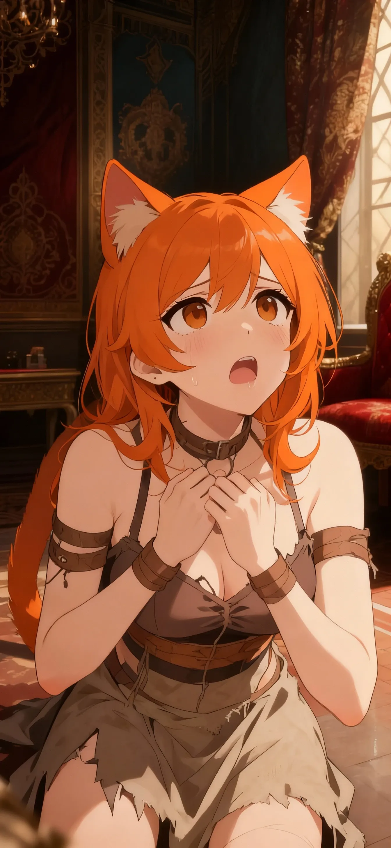 Half-human raccoon ears and tail slender girl Raphtalia gives to little boy ( little fat boy with belly and ???? legs) in the office, ?????????? with a fat little boy. Little boy ??????????? squeezes girl's ??? Raphtalia inserts penetration, side view
