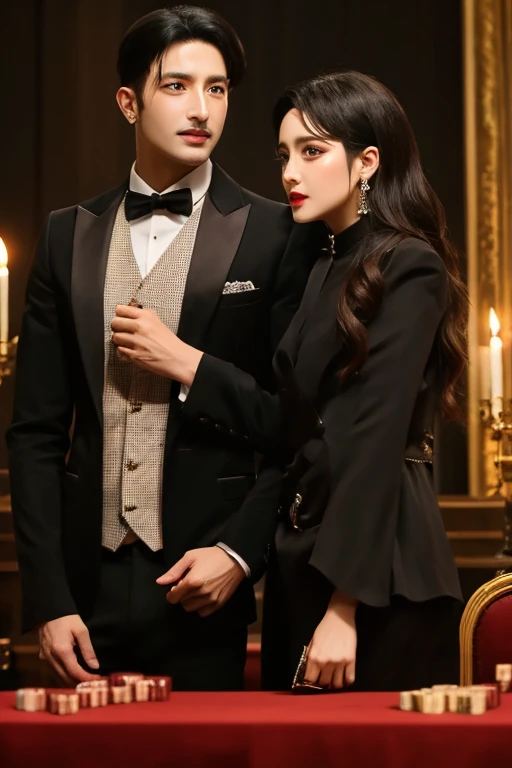 Adult toy model background，Surrealist portraits of women by David Hockney and Alphonse Mucha，Fantasyart，photographrealistic，dynamic  lighting，artstation，a poster for a，Volumetriclighting，Very detailed faces，4 k，Award-Awarded，，1girl，in the darkness nigth，deep-shadows，lowfers，Cowboy photos,(formal clothing:1.4),length hair,gray hairs,