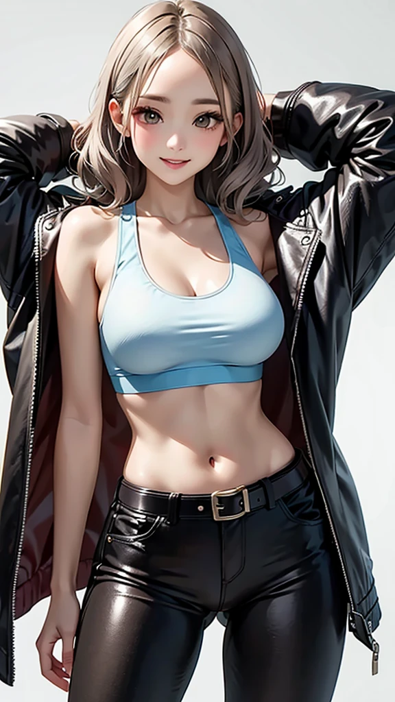 Yamato Nadeshiko 1 person real photo black hair ponytail real photo white black hair hip thigh glamorous