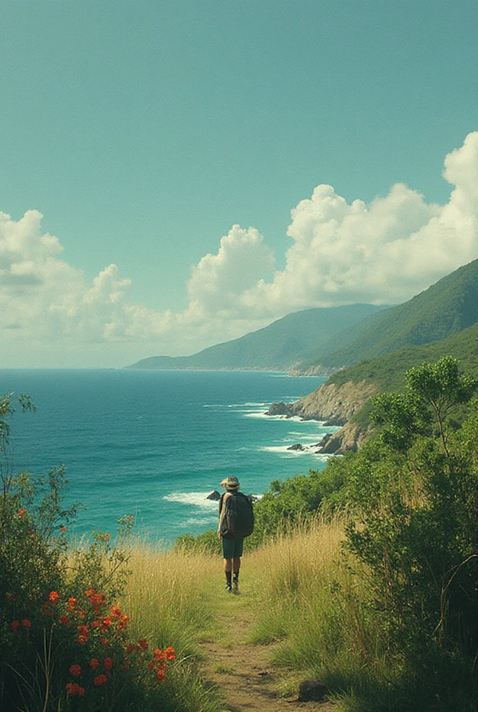 coast backpackers, realistic photo, raw, realism, travel, very realistic photo --auto --s2