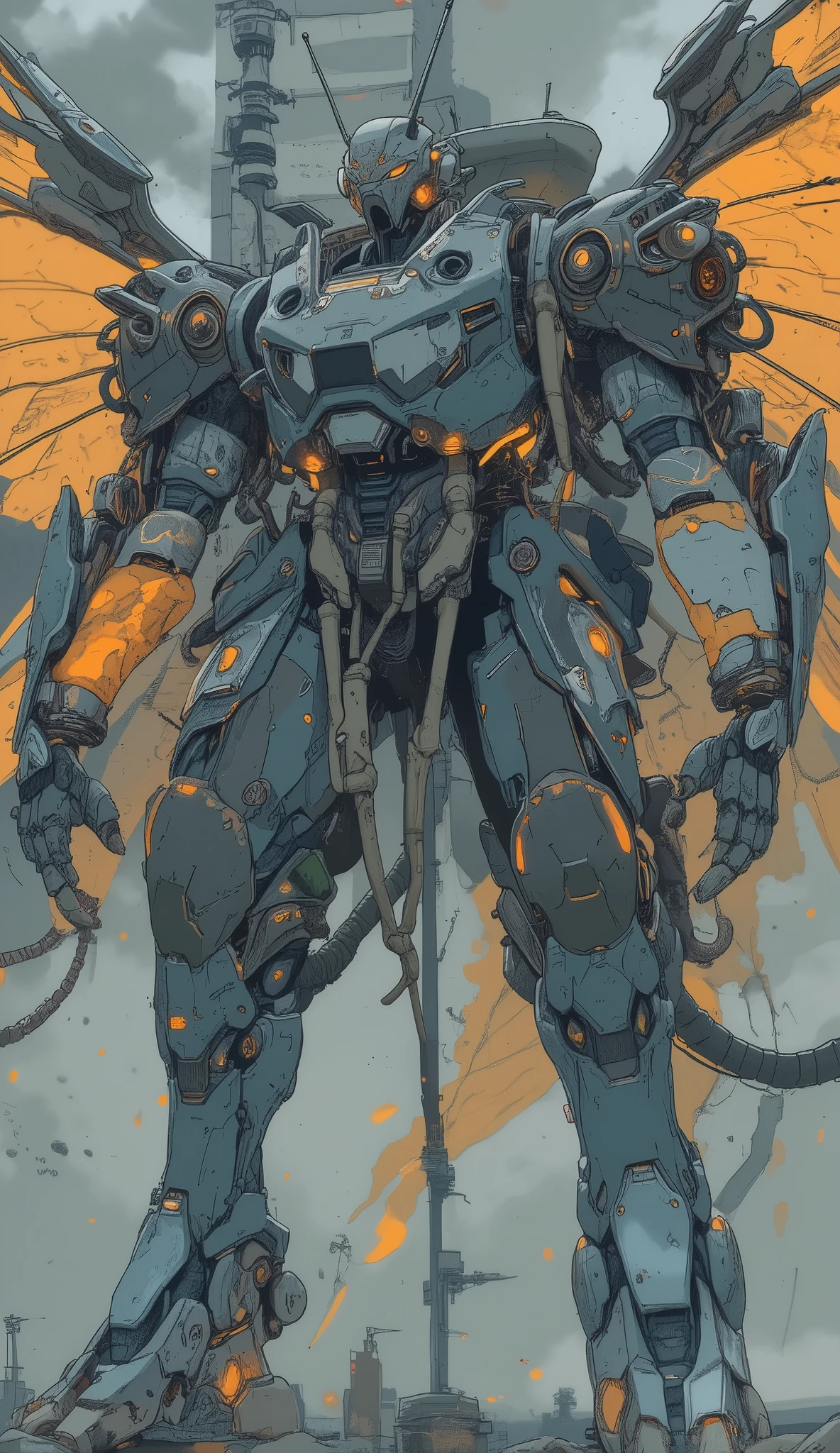 robot with big wings、holding a gun, Action Figure Mecha, Japanese Mecha, Konami Mecha , Mech Suit, Mecha Robot Details , A giant mecha robot, Kato Haruhisa Seimitsu, Gundamスタイル, giant anime mecha , animated robot mixed with organic matter, full body、stand inspired by Krenz Cushart, Gundam style, fused mecha parts , Mecha Robot Details , extreme Gundam, Gundam armor, Action Figure Mecha, barbatos Gundam, Gundam is windmill shaped, Gundam robot, Mecha limbs, Cool Mecha Style, Gundam, A giant mecha robot, dutch windmill Gundam, on a Gundam、mobile suit gund4m,