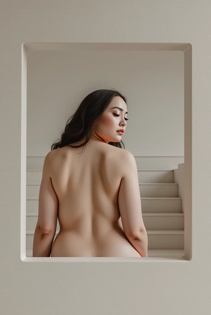 A [redhead::10] violet,  asian body, backlit, dark background <lora:lowkey_v1.1:1>