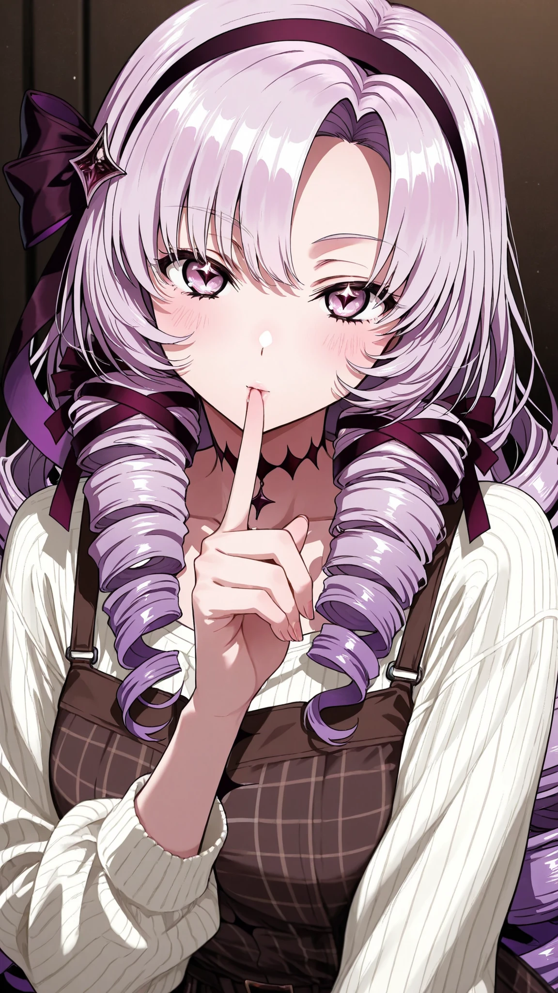 1girl,solo,
high resolution,masterpiece,
Hyakumangen Salome \(Casual\),
Kisses to the fingertips,Put it on your finger,