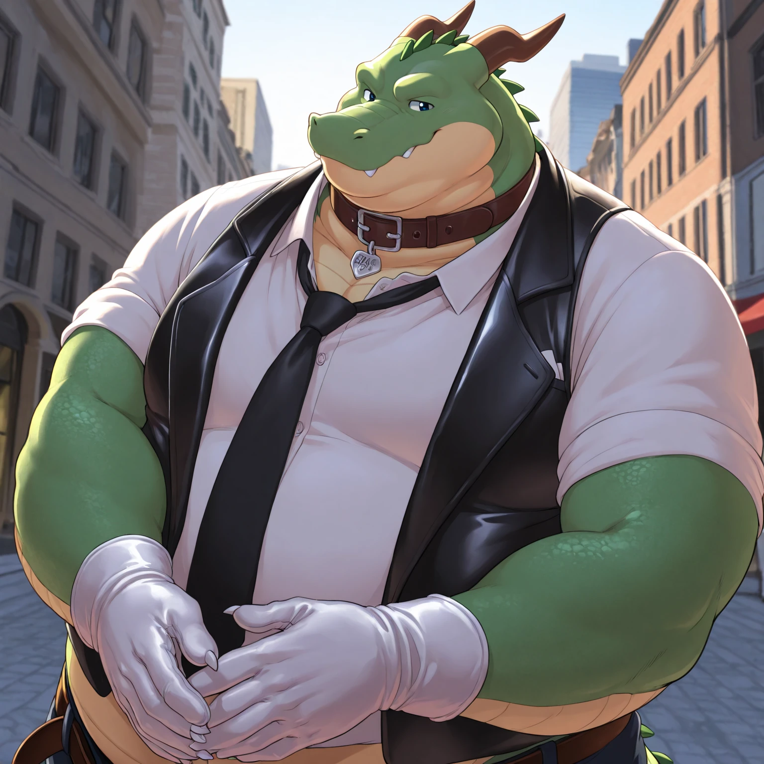 Highest quality、Sexy Baby Lizardman,  micro 、Lizard head、Sweat、Embarrassing、Gay、western background、Crotch close-up、cute、Leather Handbags、Knee-high socks、Choker of Hearts、White Breath、 lips、Drooling、 language、 pose、Sexy Dance、Pink steam、、strip、、Angle looking up from below、Man wearing 、Magazine cover style illustration、Cowboy hat、Gunman、bed、Holding a 、Pulling off 