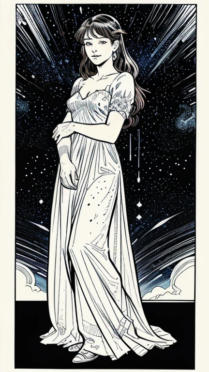 Tarot Cards、Masterpiece、Highest quality、Amazing details、Detailed Background、Line art、Written boundary depth、Flat Shading、Mucha style、Art Nouveau、Tied down by chains of plants、Flower Art、Surrounded by lots of flowers、Hot Summer Fashion、Vintage Color、colorful、Anatomically correct、Slim figure、Thick thighs、Expressive eyes、smilingly、Perfect Face、Black Hair、Short Hair、Embarrassing、She is blushing