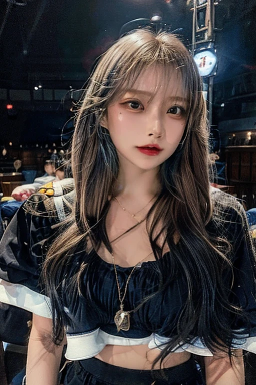 1 Korean girl，Located on the Bund, Shanghai，Vibrant colors,（mint green hair 1:2）,Beautiful and delicate pink eyes,long eyelasher,pale-skinned,Soft and delicate  features,Ethereal atmosphere,dreamy background,Sweet,Light mint aroma,Breeze whispered,peace、calm atmosphere,Calm expression on face，fully body photo, (real photograph: 1.4), (hyper realisitc: 1.4), (realist: 1.3), (Smoother lighting: 1.05), (Improve movie lighting quality: 0.9), 32K,1 20-year-old girl, Luzes Realistas, The light from the rear window is backlit, There is light on the face, ray traycing, (flash lights: 1.2), (enchanced quality: 1.4), (best quality real texture skin: 1.4), 詳細な目, A detailed的the face, hight quality eyes, (Tired, Sleepy but informative.: 0.0), closeup of face, tee shirt, (Increased Body Line Mood:1.1), (Increase the beauty of skin texture:1.1)She is beautiful，Wear a stylish jacket，Show gentleness and elegance。Exude unique personality charm。 This photo was taken according to the best quality standards，Use RAW format photos，Present every detail vividly。Masterpiece post-processing，Make the picture more vivid and real。Realistic effects with complex lighting and high-resolution details，every  line、Accurately render skin textures and expressions。 The whole picture is depth of field，Make the distance between the character and the background more obvious。There are intricate details in the pictures，That girl's smiles slightly'Open your lips，Delicate eyes and  features，Every detail is meticulously drawn。Perfect lighting effects highlight the beauty and charm of girls，make it more dazzling。 The background of the picture is a cafe. The overall tone is mainly warm colors.，Add a peaceful and soft atmosphere to the picture。 anyway，The lighting effects throughout the image are excellent，Through careful scene layout and lighting settings，Make the whole picture present a real and unique visual effect。The protagonist of this painting is a Chinese actress，Show their beauty and elegance，fully body photo, (real photograph: 1.4), (hyper realisitc: 1.4), (realist: 1.3), (Smoother lighting: 1.05), (Improve movie lighting quality: 0.9), 32K,1 20-year-old girl, Luzes Realistas, The light from the rear window is backlit, There is light on the face, ray traycing, (flash lights: 1.2), (enchanced quality: 1.4), (best quality real texture skin: 1.4), 詳細な目, A detailed的the face, hight quality eyes, (Tired, Sleepy but informative.: 0.0), closeup of face, tee shirt, (Increased Body Line Mood:1.1), (Increase the beauty of skin texture:1.1)，