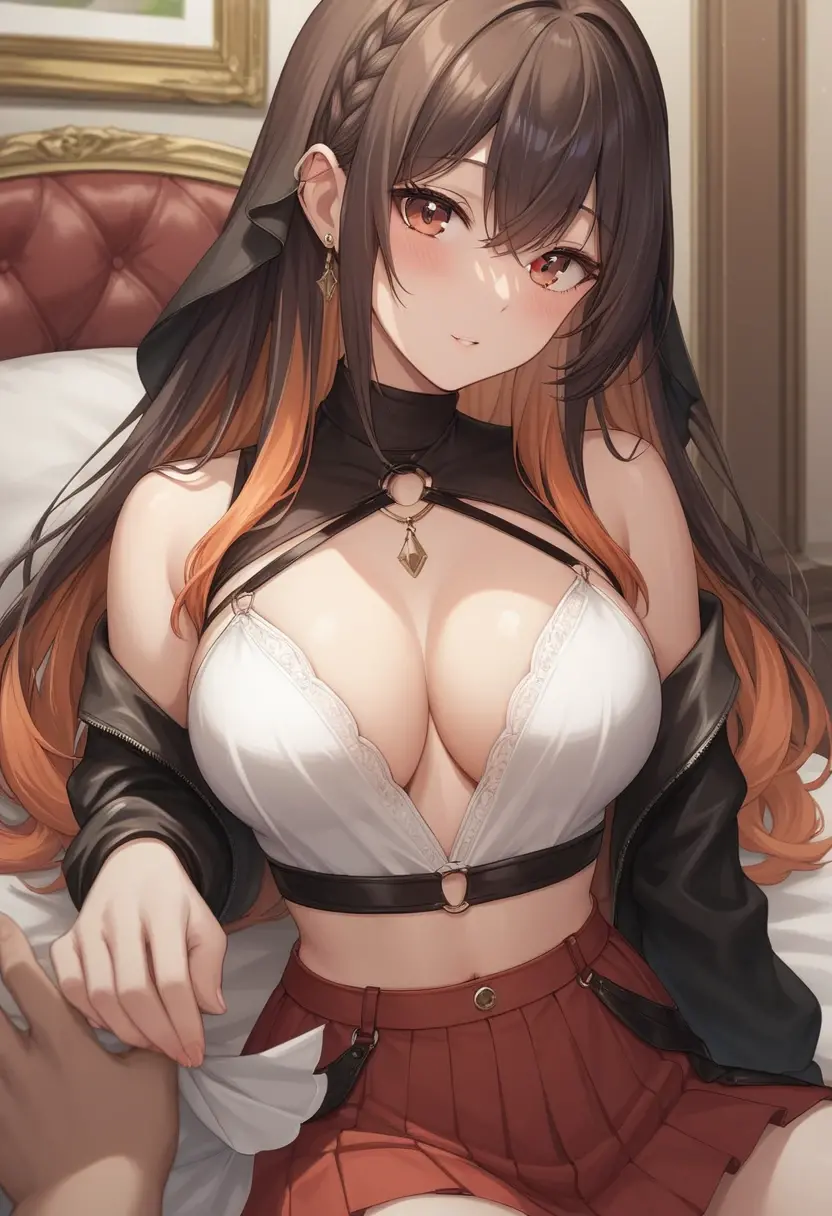 ,tmasterpiece,Best quality,extremely detaild CG unified 8k wallpapers, tmasterpiece, Best quality, CG, optics , Frederick the Great(((azur lane))),detail processing,((Black+yellow Cat pupil)),headgear,hair on one eye, cabelos preto e longos,((MILF,A mature woman)), Huge cleavage,Intimacies,eventide,Clear face,face expressionless,bangle,((big horns)),solo,((cheongsam))