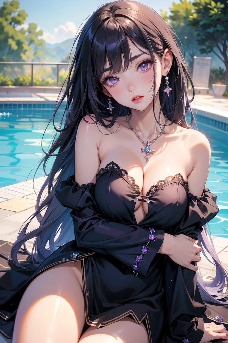 Portrait,Incube,peau noir,yeux noir,souriant amicalement,tors nue.