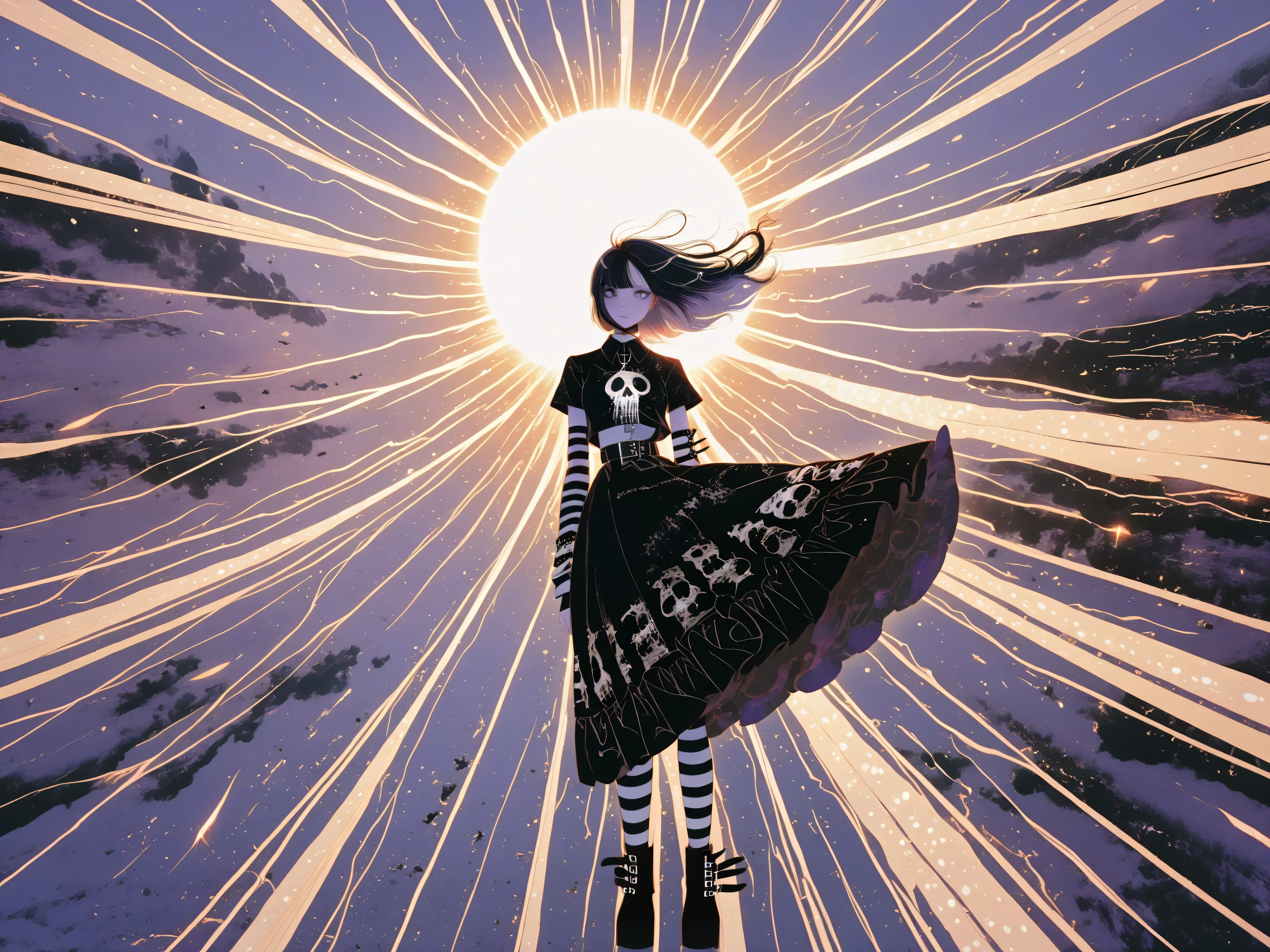 babe,miaomiao_liulifa,,Goth_EGirl,sun rays, no people 