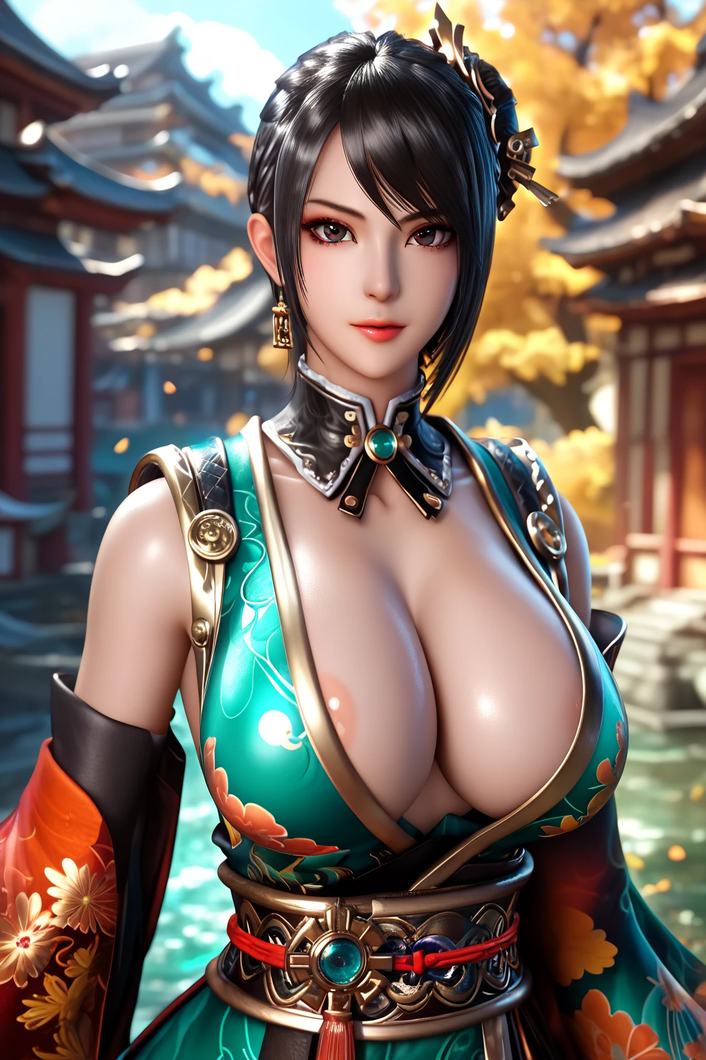 ??????? under clothes,gilded outfit,golden bra,shiny costume,golden ??????,midsummer fruit ??????,Black gloves,With a smile,Non-NSWF,fubuki,black hair,wavy hair,A masterpiece of the highest quality, 1 girl, alone, look at the audience, belly button,super ????????????,very big胸,super ???????????, have cleavage of the ??????, blush ,1 baby girl, ???????????, have cleavage, facing the audience, very big, (???????????の谷間), (large sagging ???????), Inside the hotel, It's ????, glamorous, body wet with white liquid.