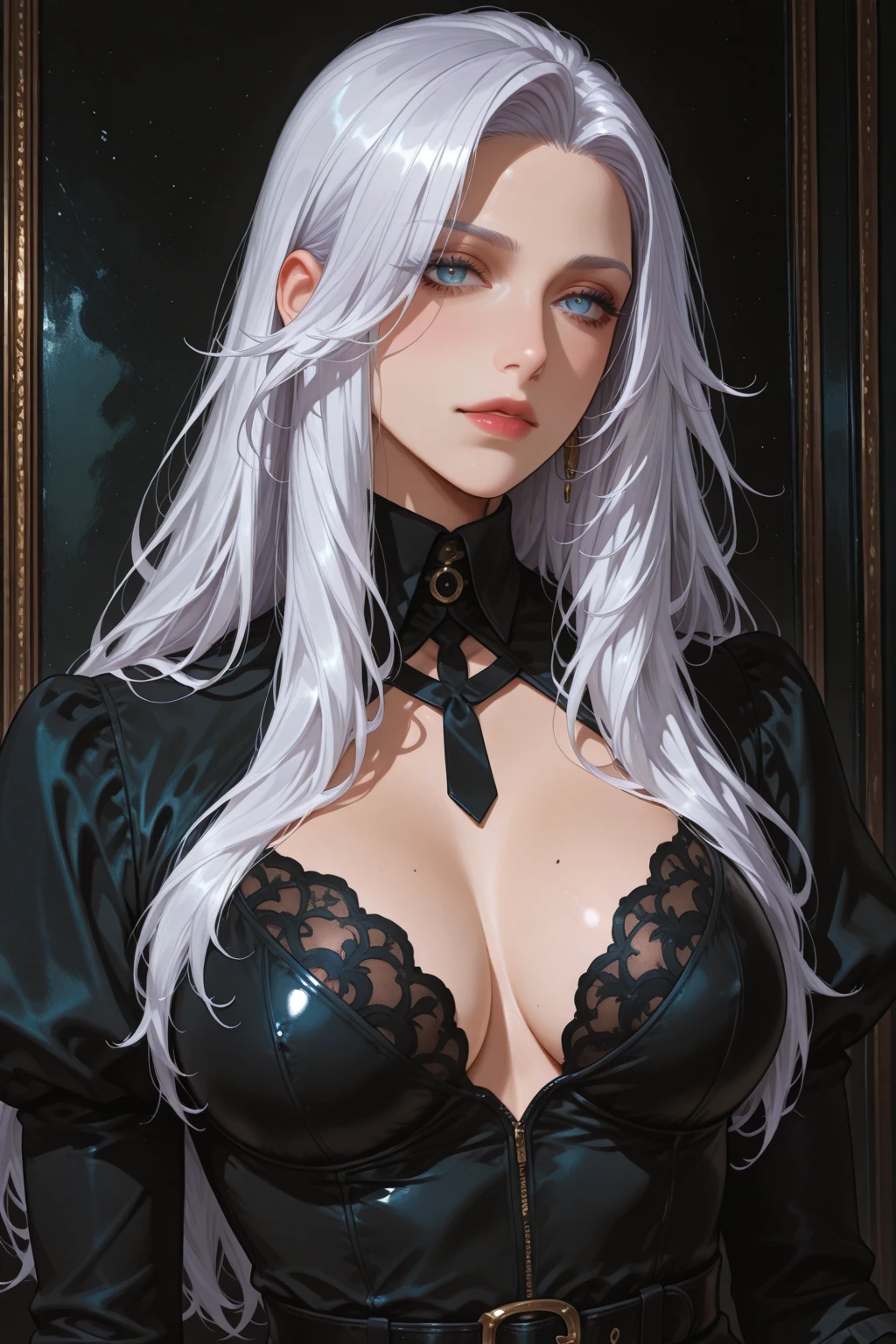 Maria brink great tetona victorian brothel outfit,???? sweaty skin, round bossom, ???? tear shaped round ????, tear shaped ???, squishy thighs, dark eyeliner, matte lipstick,