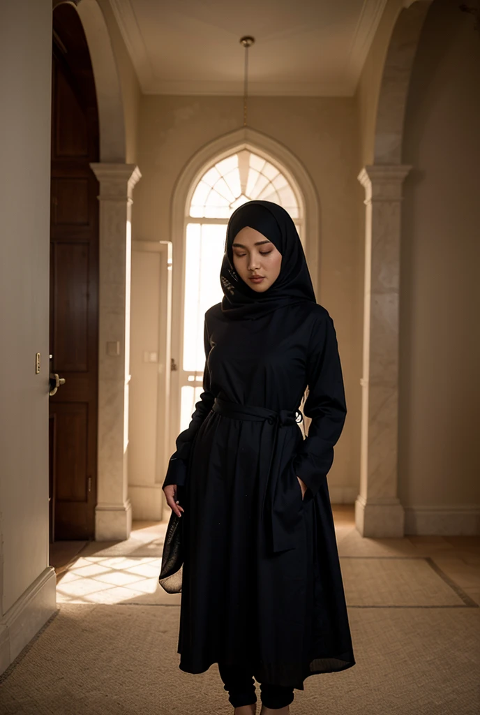Arab girl wearing abaya