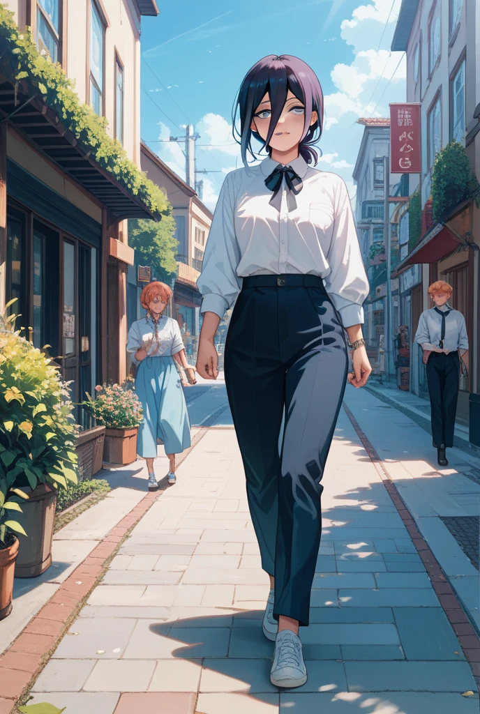 lady from devil may cry, , walking in city
