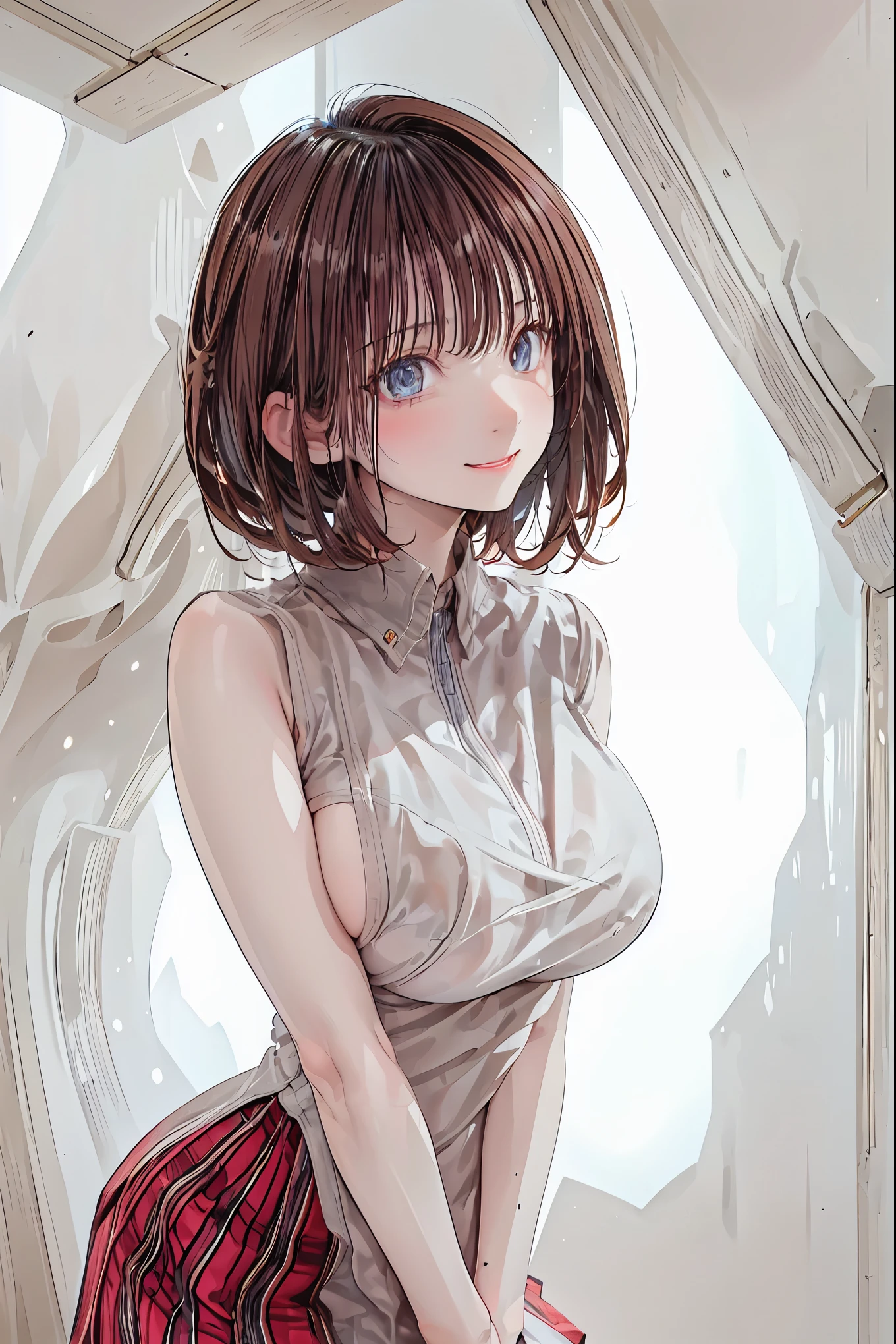  Devilish Convenience Store, Possessed Clerk Girl, Inhuman Strange Customer,  Hellish atmosphere, Vivid Color, Sad Feelings, 4K High Resolution, Photorealistic 3D Rendering, Ultimate Detailed Composition, dramatic lighting, Dark and Rich Atmosphere, Urban Horror Concept Art, dark&graphics，No.debt.S.W.、Highest Quality、takes only a disorganized、Super Detailed、fine、high resolution、8K Wallpaper、face close-up、perfect dynamic configuration、beautiful and beautiful eyes、Gorgeous Knitted Korean Winter Clothes、skirt、Pretty Hairstyles、Bashibashi、(princess cut hair)、big boobs、Natural Colored Lips、Bold Sexy Poses、smile、cafe、Japanese、12 year old girl、cute、Alluring Shots Staring at the Camera、always blurs the background、perfect and beautiful face in light fog、face、beautiful and detailed faces、slim face and style