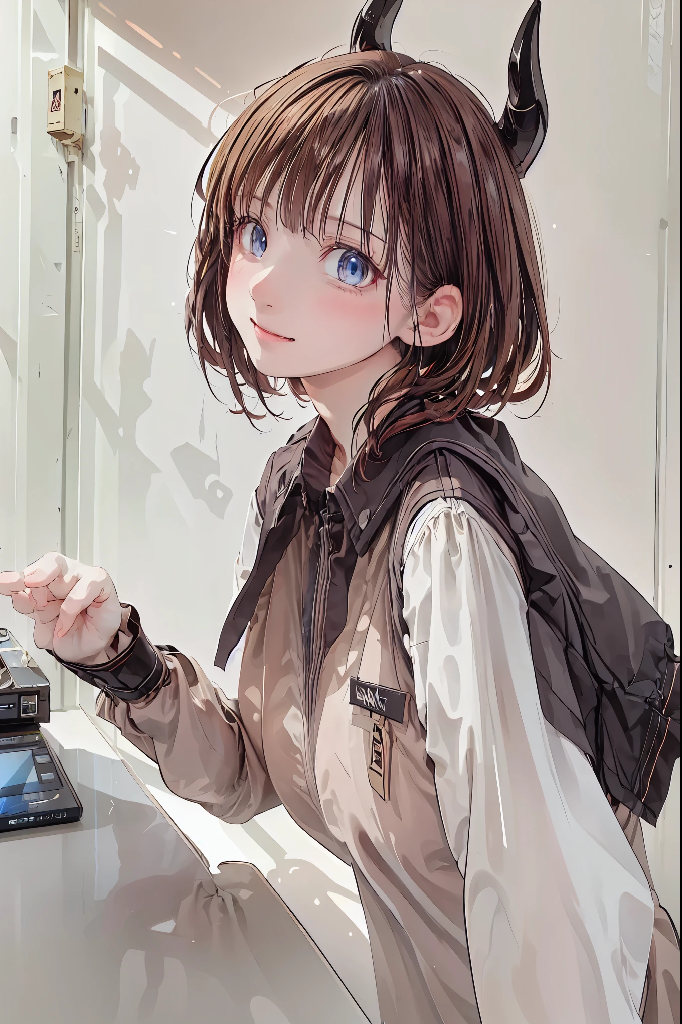 ((Highest Quality)), (very detailed), (High Definition CG Composite 8K Wallpaper), 高いly detailed,  高い-definition raw colbor photos, professional photo shoot,  Depth of Written Boundaries,Convenience store in hell，girl clerk ，Customers with different shapes，Convenience store in hell, Opening in the middle of the night, what lines up at the cash register are shadows that don't exist during the day, Satanic, clerk at a small liquor store has drunk, inhuman strange customer, hellish atmosphere, Vivid Color, Sad Feelings, Detailed Realistic, 4K, high quality, Brilliant Colors,beautiful eyes,A delicate smile,Textured Skin,masterpiece,Kilo,best quality,gentle and beautiful woman,Extremely colorful, dim lighting, born々Impressive realism, Conceptual Art, digital illustration, Professional, Dramatic