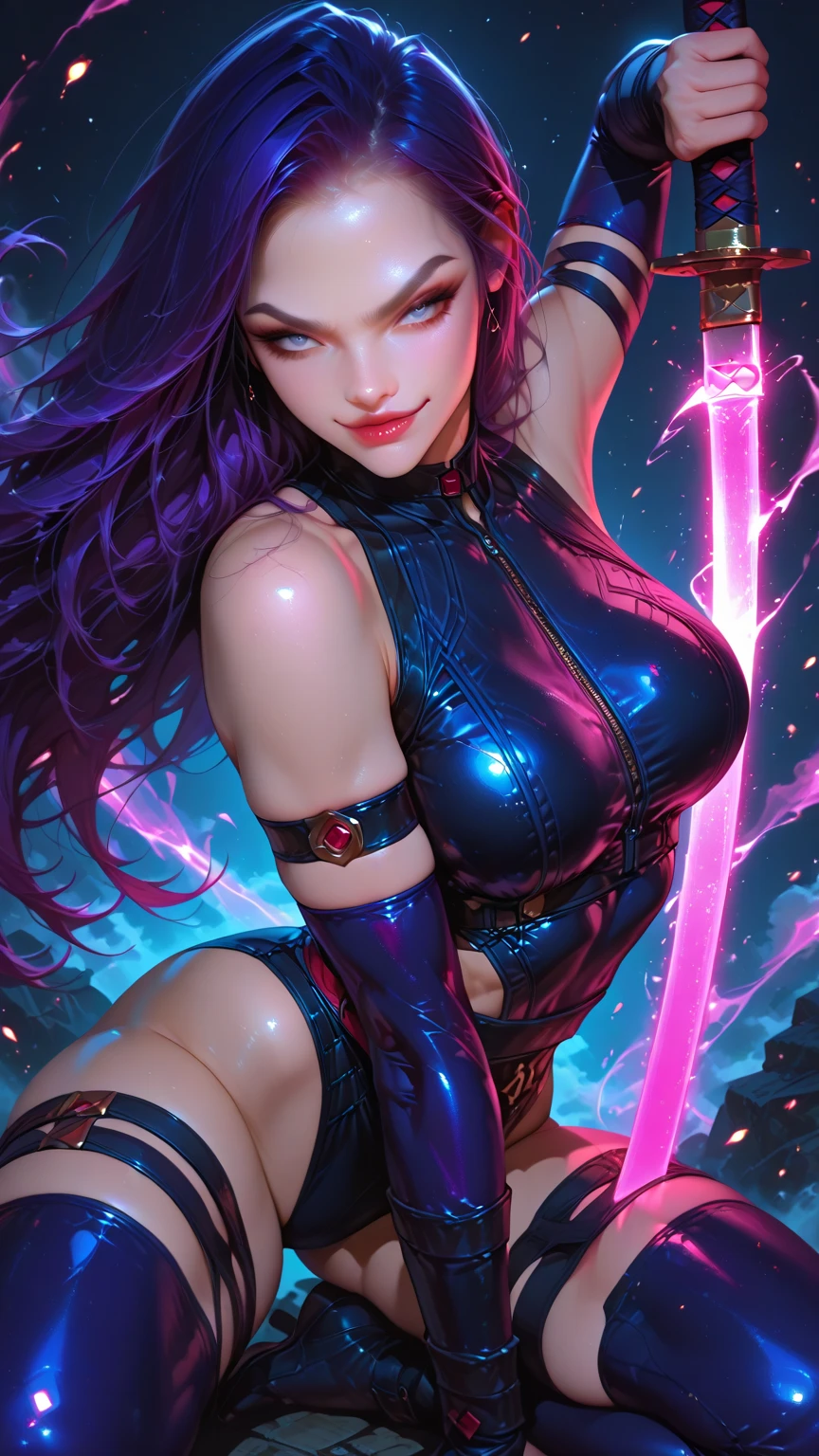 Five-fingered hand pointing with a ball of electric light