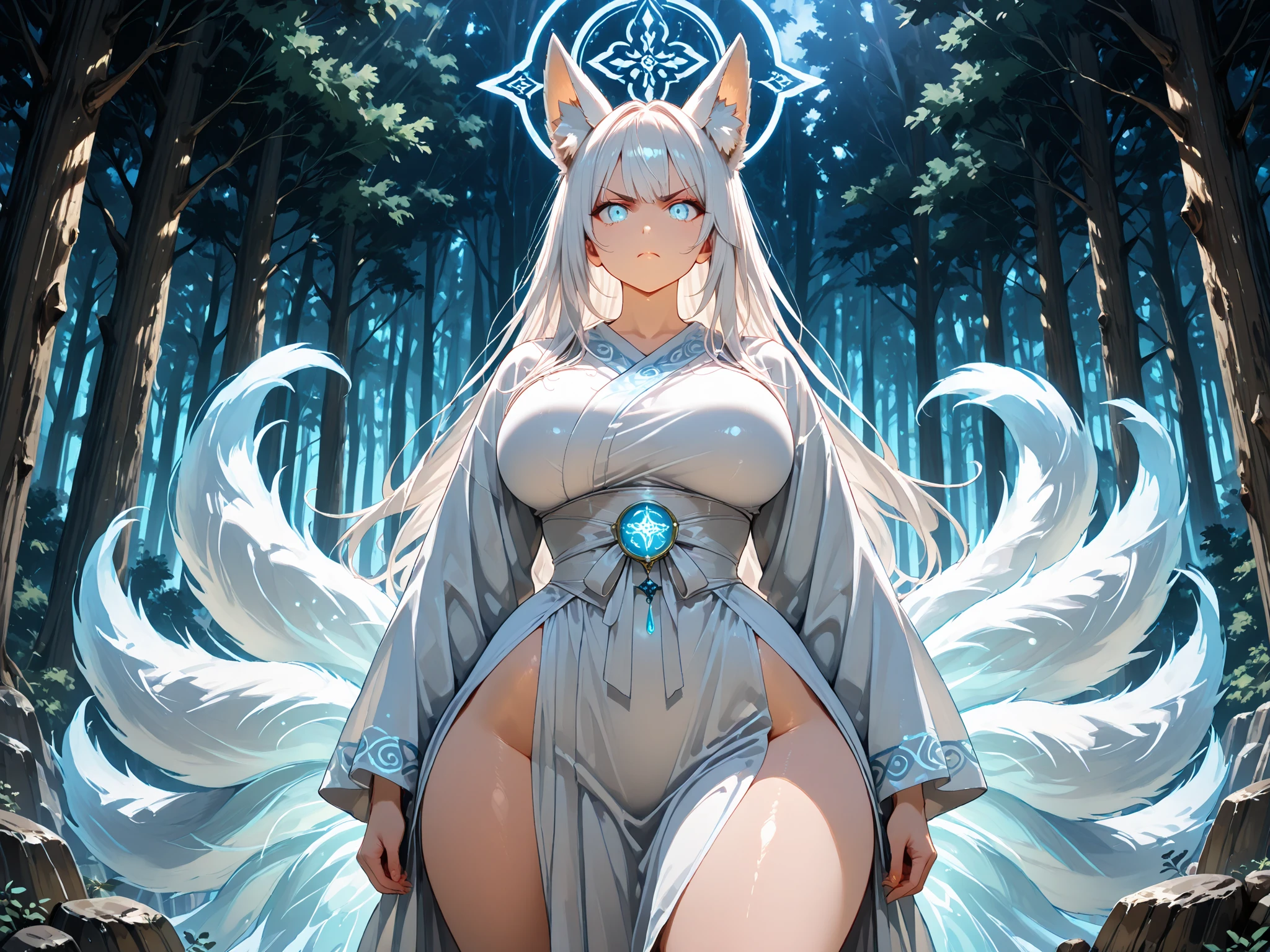ultra-detailed, masterpiece, masterwork, high quality, best quality, hdr, posted on e621, (by hioshiru), , female, solo, (white little body dragon), hairy dragon, (long silver hair, yellow eyes, detailed eyes, white chubby body, , fat), standing, (, , ), front view, dynamic angle