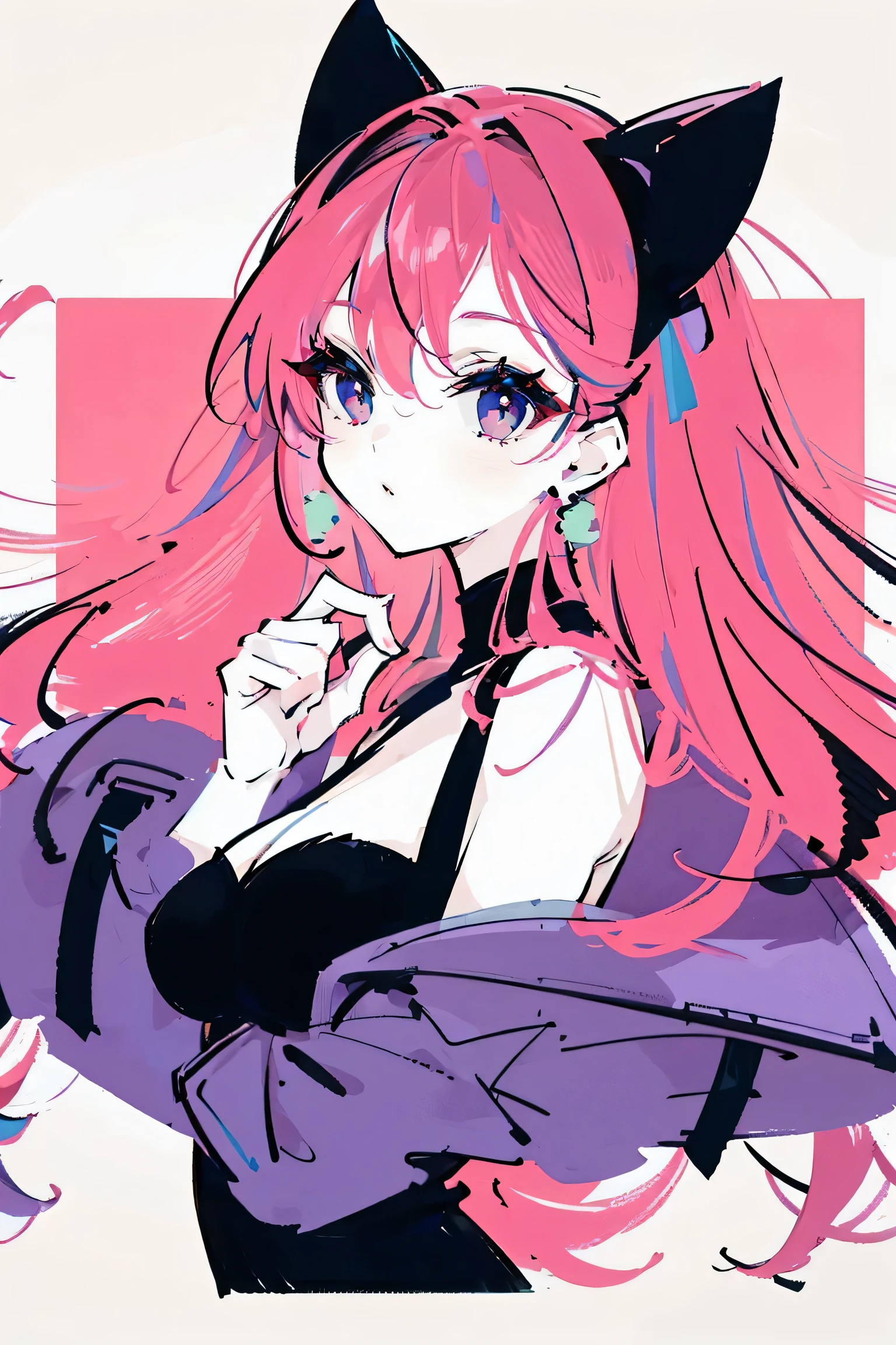 mode art illustration,1girl