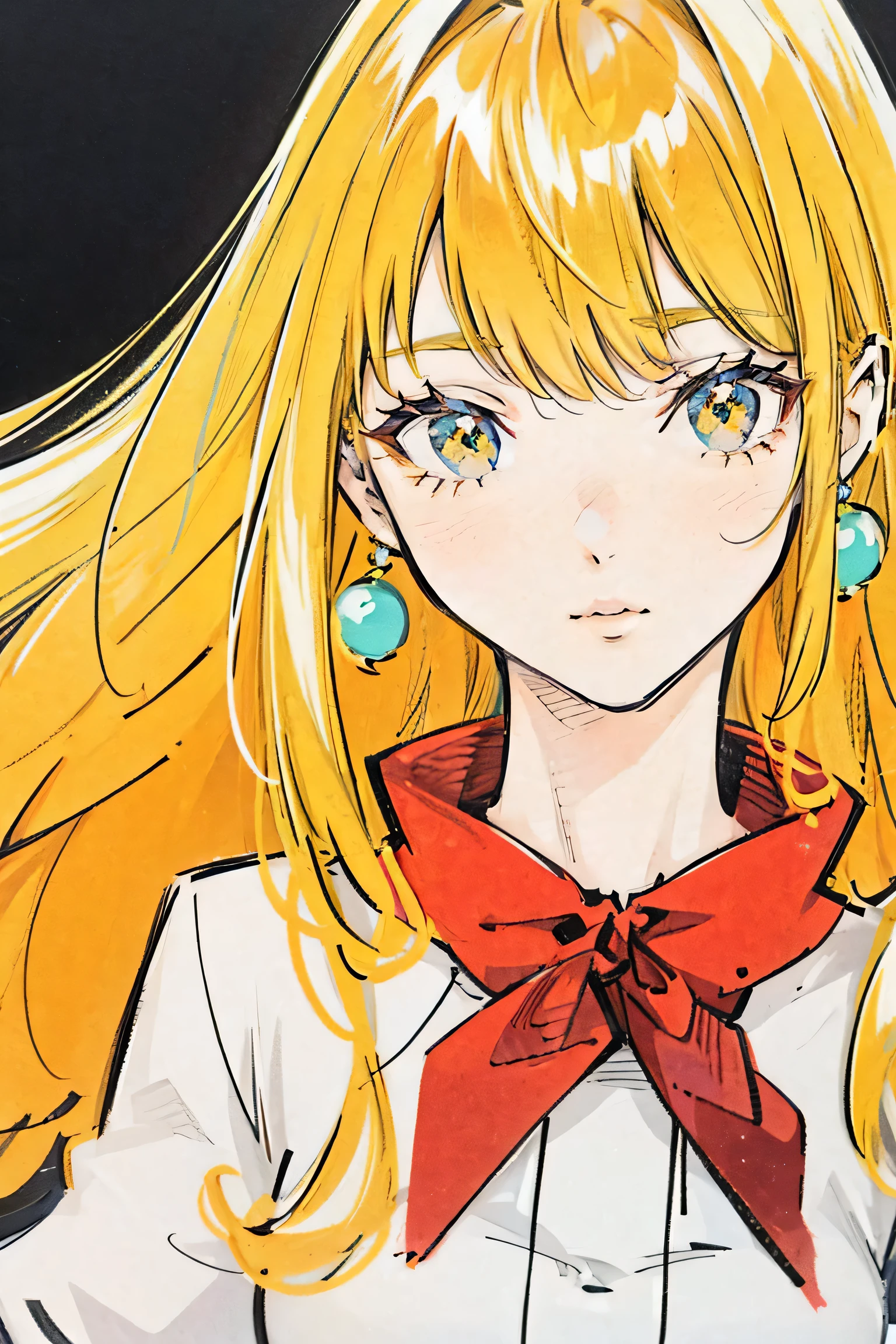 mode art illustration,1girl