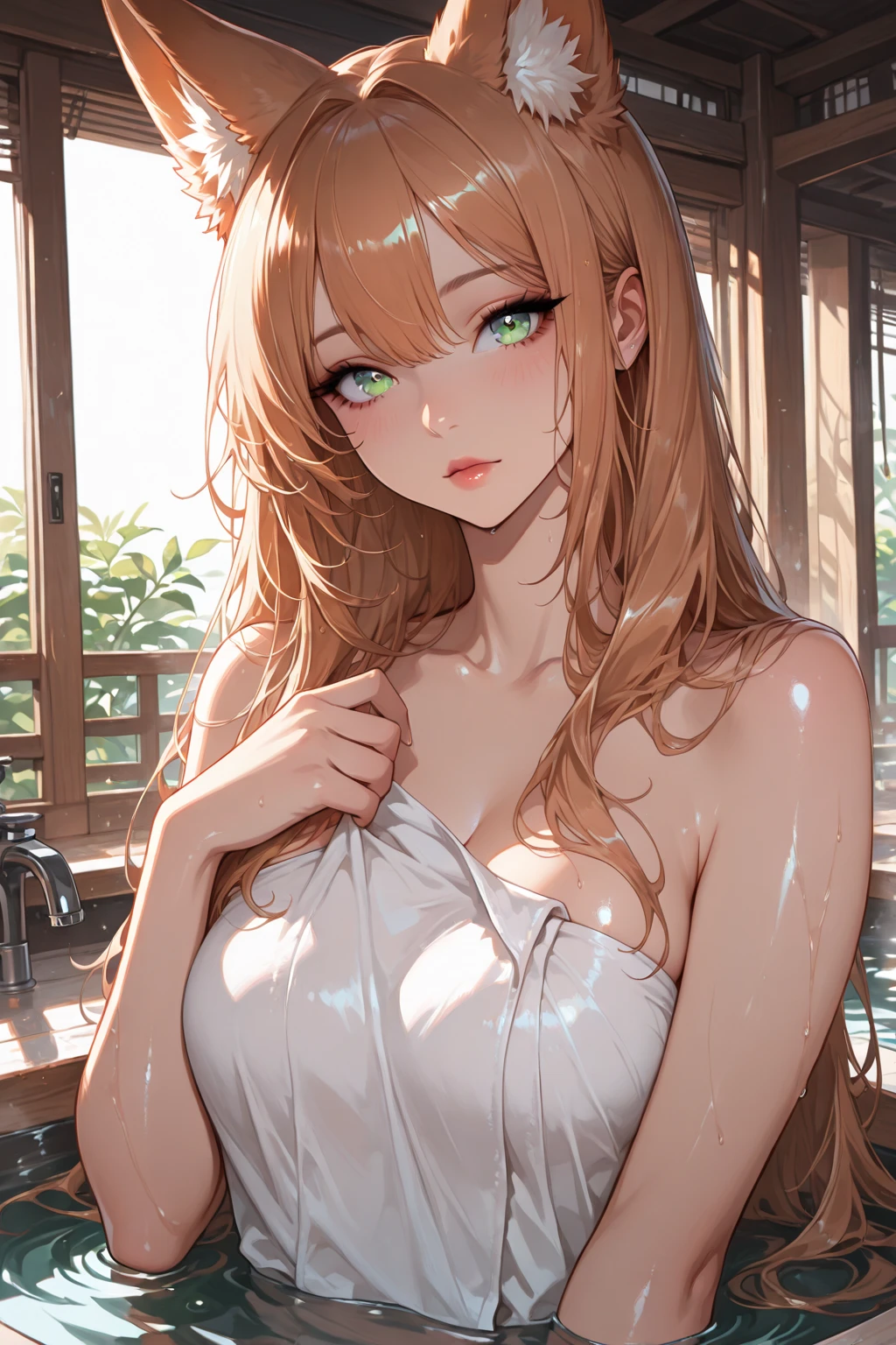 absurdres, (masterpiece, best quality), (ultra-detailed), extremely detailed, super high resolution, (Top Quality photorealistic Illustration), (Super Definition), (best quality,masterpiece:1.0),(cute illustration:1.3), (high Saturation:1.2), highres, ultra-detailed, 32k,8k resolution, intricate details, cinematic scene, detailed background, detailed background,(masutepiece:1.2), (Best Quality:1.2), hyper detailed illustration, beautiful artwork，(Extreme detail CG Unity)， (8K Wallpaper)、(exquisite lighting and shadow)、(highly dramatic picture)、(cinematic lens effects),strong light coming in， 
BREAK
(dynamic angle:1.6), (close to viewer:1.6),from below, depth background, in the Poolside, pool, splashing, blue sky, windy, rim light, sunlight, beautiful lighting, strong light, widely,
(girly standing:1.3), ((looking at viewer)), 
BREAK
 1 girl, (aaerika:1.8),cute girl, (round face:1.6), (baby face:1.6), (kawaii:1.6), (cute:1.6), ( face:1.6), (round eyes), (ultra-detailed brilliant big eyes), (large pupil), ((shiny skin)), ((pale skin)), (shy), (blush), smile, BREAK baby pink eyes, long hair, twintails, hair ribbon
BREAK
 (show off :1.8), (exposing  breasts:1.8), ( chest:1.8), (:1.3),medium breasts, (small :1.2), (small :1.2),,(very extremely small :1.8),( line:1.8), Big 