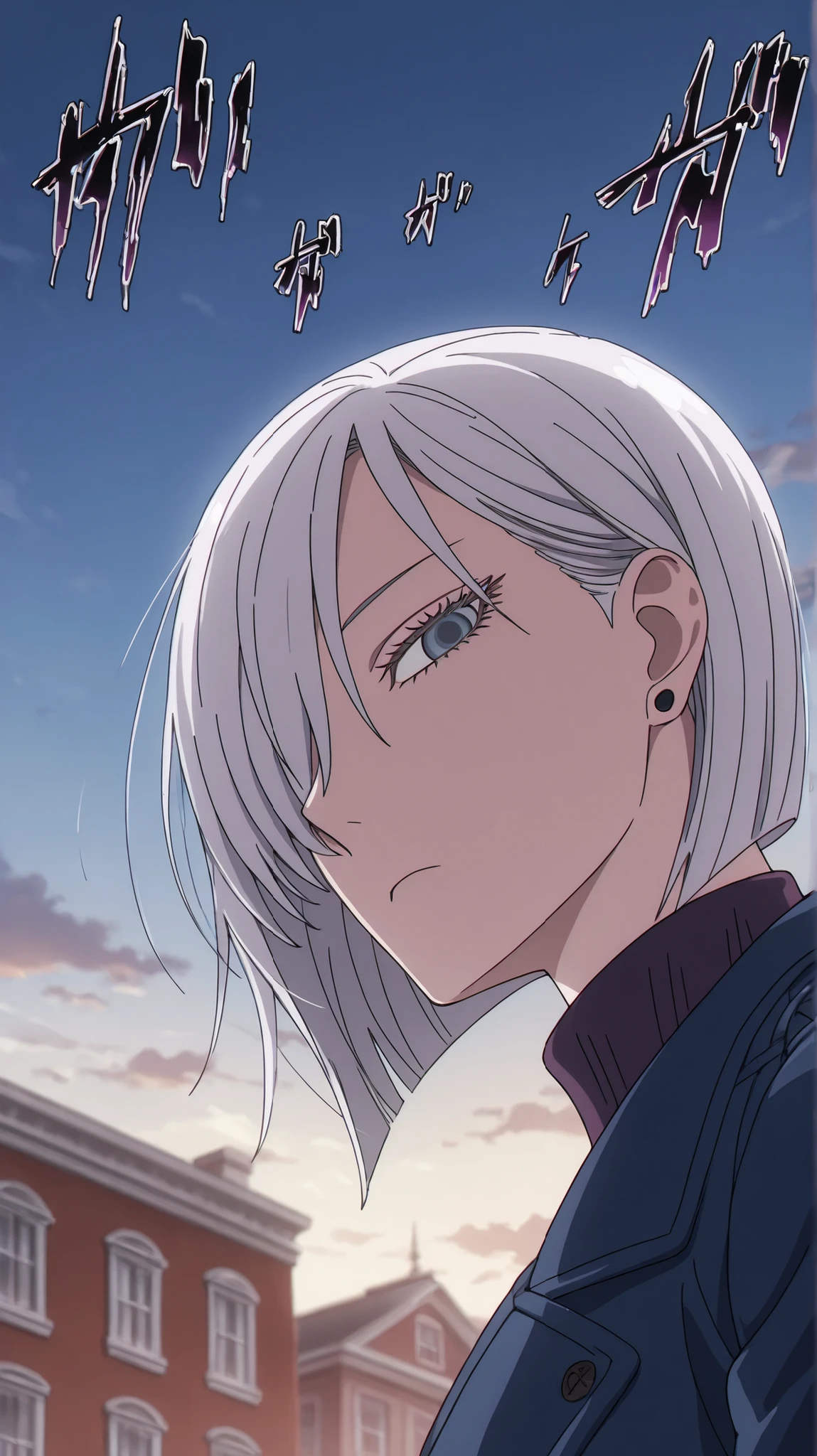 [((Fiona_Frost)), 1girl, (solo), (masterpiece, best quality), (finely detailed beautiful eyes), blue_eyes, (short_hair), (white_hair),
fiona frost,spy x family
High quality , best quality , masterpiece, High Resolution , detailed face( LoRA: fiona),anatomically correct, detailed hair(LoRA: fiona) , anime coloring,
solo, 1 girl, short hair, white hair, hair over one eye, grey eyes, sweater, purple turtleneck, earrings, mature, mature woman, sharp eyes, sharp gaze, cold look, menacing look, kuudere, cool, from side, lower angle, take a glance at viewer, wearing dark blue long coat, background is classic European high building street, afternoon sky, afternoon lighting, clouds