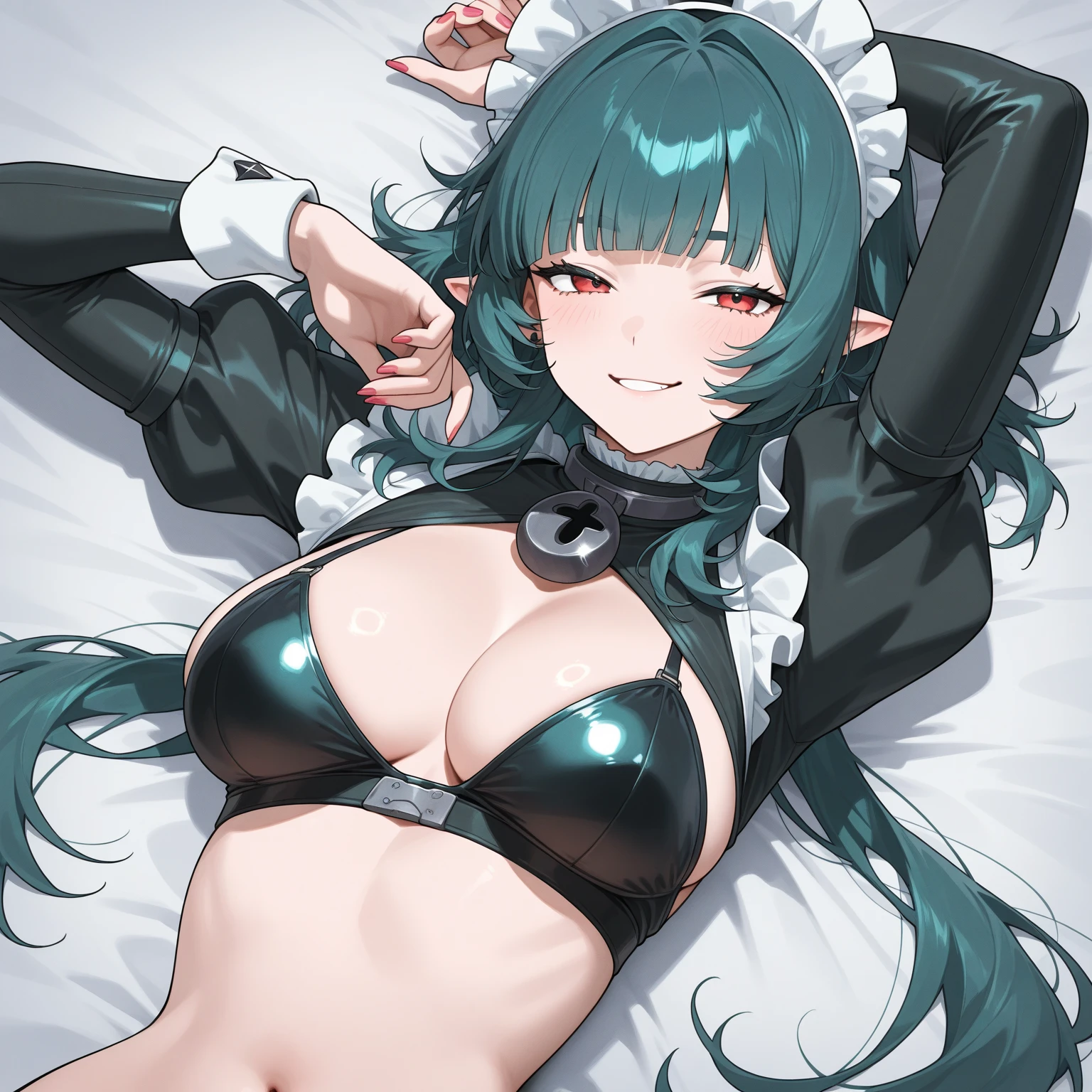 anchovy from girls und panzer looking with a shy face using a italy  --auto --s2