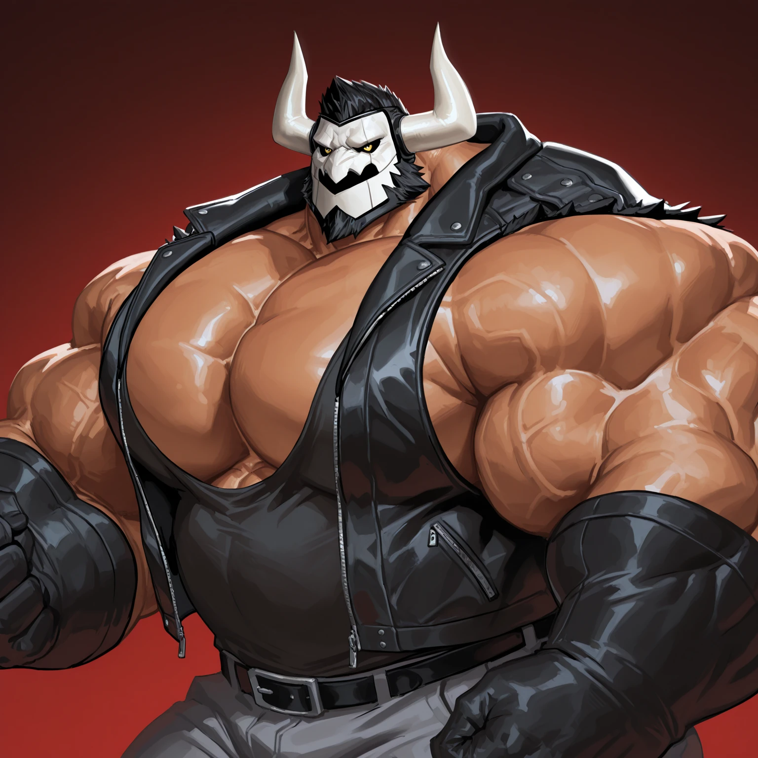 (8k realistic), (Hdr), (high resolution), masterpiece, best art of all, skull, skull on fire, man with skull head on fire, (leather coat:1.3, leather gloves, spike choker), ghostrider, skeleton head, skull head, skull mask, monster, demon, skeleton head covering human head, thick, musclechub, chubby, big, burly, fat, hairy body, ????? hair, sitting on leather stool, legs spread, hard bulge, hard ?????, grabbing bulge, covered bulge, black pants, ?????, aroused, outdoors, desert, abandoned wooden shack, sunset, red lighting, scary, perfect ???????, close up, low angle, ???? feet