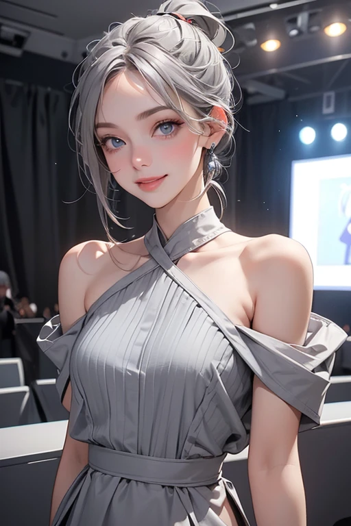 1 girl，《Beautiful eyes detailed description》《Beautiful and delicate face》《Wearing white》《Pink Eyes》《Cross Bangs》《Standing》《gray hair flying》》（（（（Pink Eyes）））），（（（（Pink Eyes）））），（（（Beautiful fairy）））（《《Detailed description of the whole body》》），《《《Stunning Beauty》》》，Detailed description of the whole body，Detailed description of the whole body，Detailed description of the whole body，Detailed description of the whole body《《《《Explosion》》》》Wear black，Wear black，Wear black，Full body detailed description，Detailed description of upper and lower body