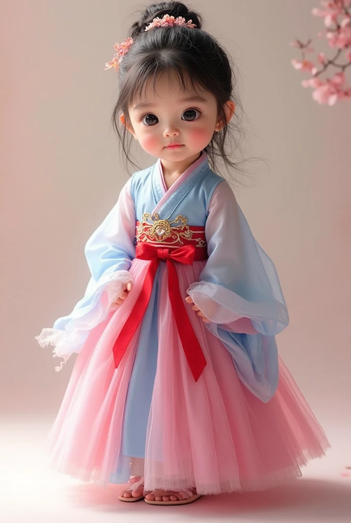 ((Masterpiece))), ((Best Quality))), ((Ultra Detailed)), (Surreal), (Highly Detailed CG Illustration), Cinematic Light, Realistic, Very Beautiful Little Girl, Light Makeup, Intricate Details eaba,blue, dynamic pose, particles, wind, An extremely refined and beautiful, stunning, fine details, official art, incredibly absurd, starry sky,