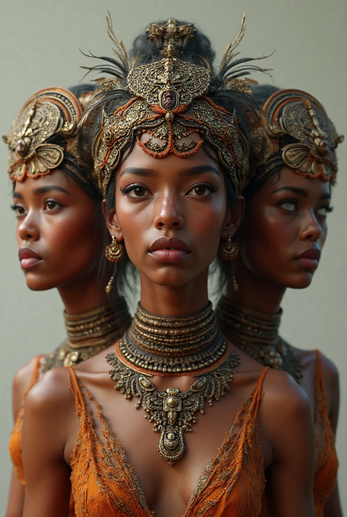 StarWars 25 years old female characters in the Kingdom of Kongo, African style, black skin, and African architecture --auto --s2