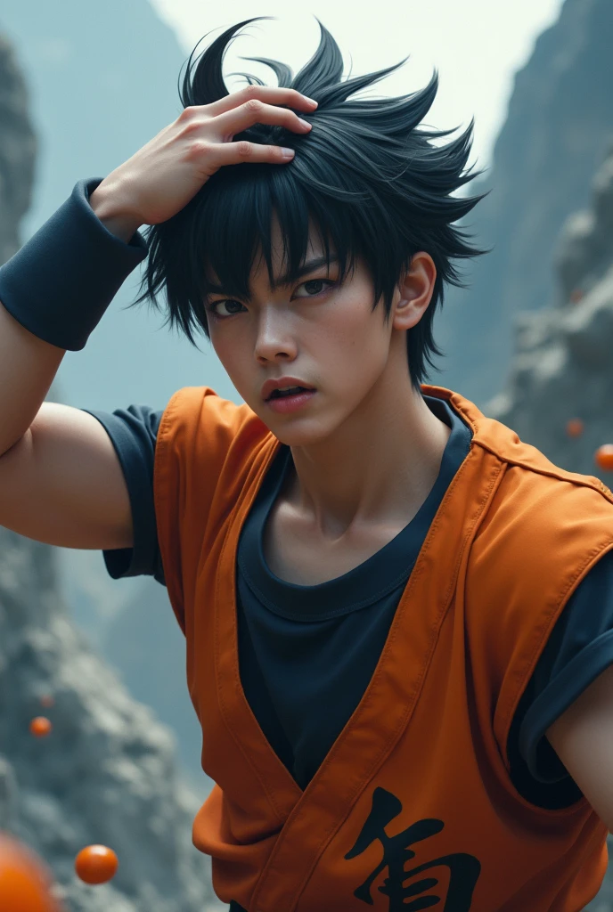 Super Saiyan Goku wearing the Flamengo shirt