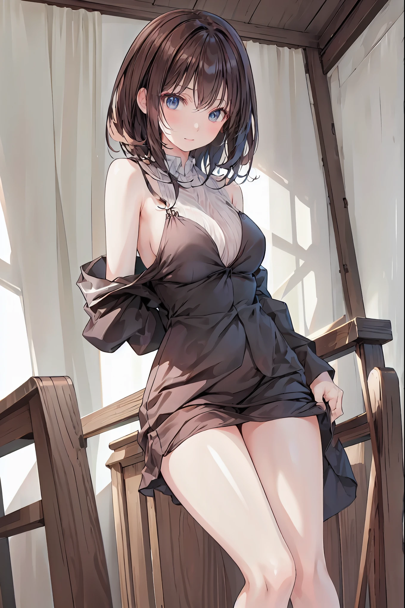 masterpiece,   High Quality ,16 kg,8k, beautiful,get used to it, exquisite,extremely get used to it,   My hair，  shortcut，  SLENDER BEAUTY  ，finely get used to it,   High Quality , insanely get used to it, ultra get used to it,    Ultra High Definition  ,   High Quality ,  beautiful face,  Japanese ,  on the ボディ Be careful, Wet, she's short , small breasts,maha's rya_mouth,(baby face is sitting in POV:0.7),  shortcutヘア, realistic, (masterpiece:1.4, 最  High Quality ), (Intricate Details ),    unity 8k 壁紙   ,  ultra detailed ,  in a high school classroom，Female Teacher with Strict Abstinence,Female Teacher Standing in Front of a Pulpit，the student's back is an adult，(((Black jacket)))，Beautiful Legs Glancing at Students,(((black stockings)))，selfish body,Cold look,Testing Students' Abstinence,茶My hair，shortcut，ボサボサのMy hair，短い編みMy hair，Neat，slender beauty，correct posture，small breasted，beautiful脚，their enchanting gray-blue eyes shine like stars，Saggy Eyes，Brilliant Colors,beautiful目,A delicate smile,Textured Skin,best quality,優しくてbeautiful女性,anime style､Mysterious Atmosphere,4K High Resolution,Realistic,portrait,Dark color , bright red ,Eyes That Seem to Be Sucked In,Picturesque,Immersive luster,Photo Real,professional quality