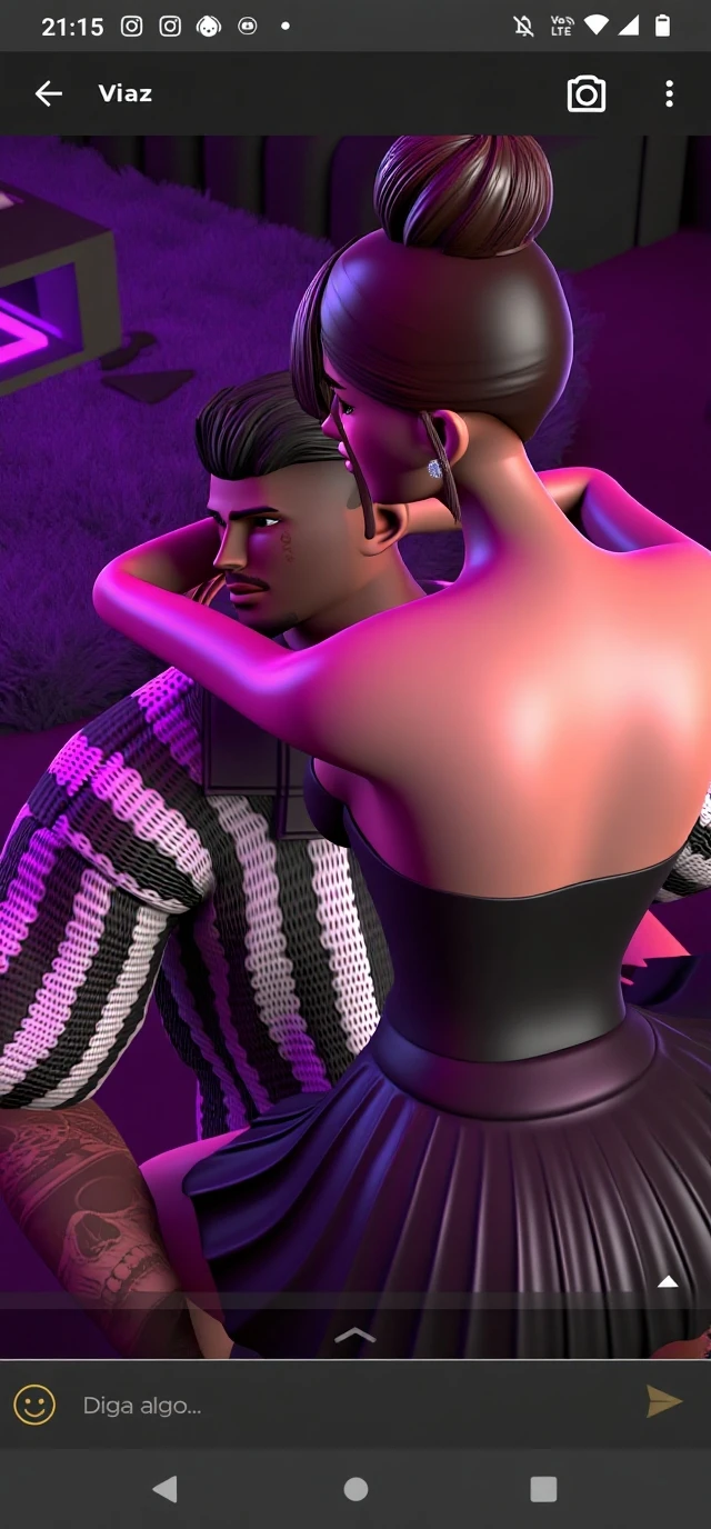 Hdr, masterpiece,4K, ray tracing, best quality, 1boy, 1girl, steven quartz universe, connie maheswaran,  face to face,enamored couple, passionate sensuality, nightclub background,  dancing, couple focused,  couple dancing together, highly-detailed animation, beautiful aesthetic, detailed smooth textures, motion lines,  incredible absurdres,  sharp gradients, deep highlights,  unreal engine,  incredibly detailed,  dynamic lighting, carnality,
dynamic perspective,  dynamism, brilliant shading, sensual  shadowing,  sensuous atmosphere,  intricate fabric details, amazing skin, perfect hands, perfect, perfect eyes,  steven quartz universe, age 23, fat man, handsome, wavy black hair, strongman waist, deep brown eyes, round face,  urban masculine rave outfit, connie maheswaran,  age 22, salacious rave girl, blue fire decal urban  rave minidress,  perfect square physique,  beautiful detailed black eyes, flowing, shining, wavy black hair, toned,  wide , firm , hypnotic , salaciously smiling, looking over shoulder