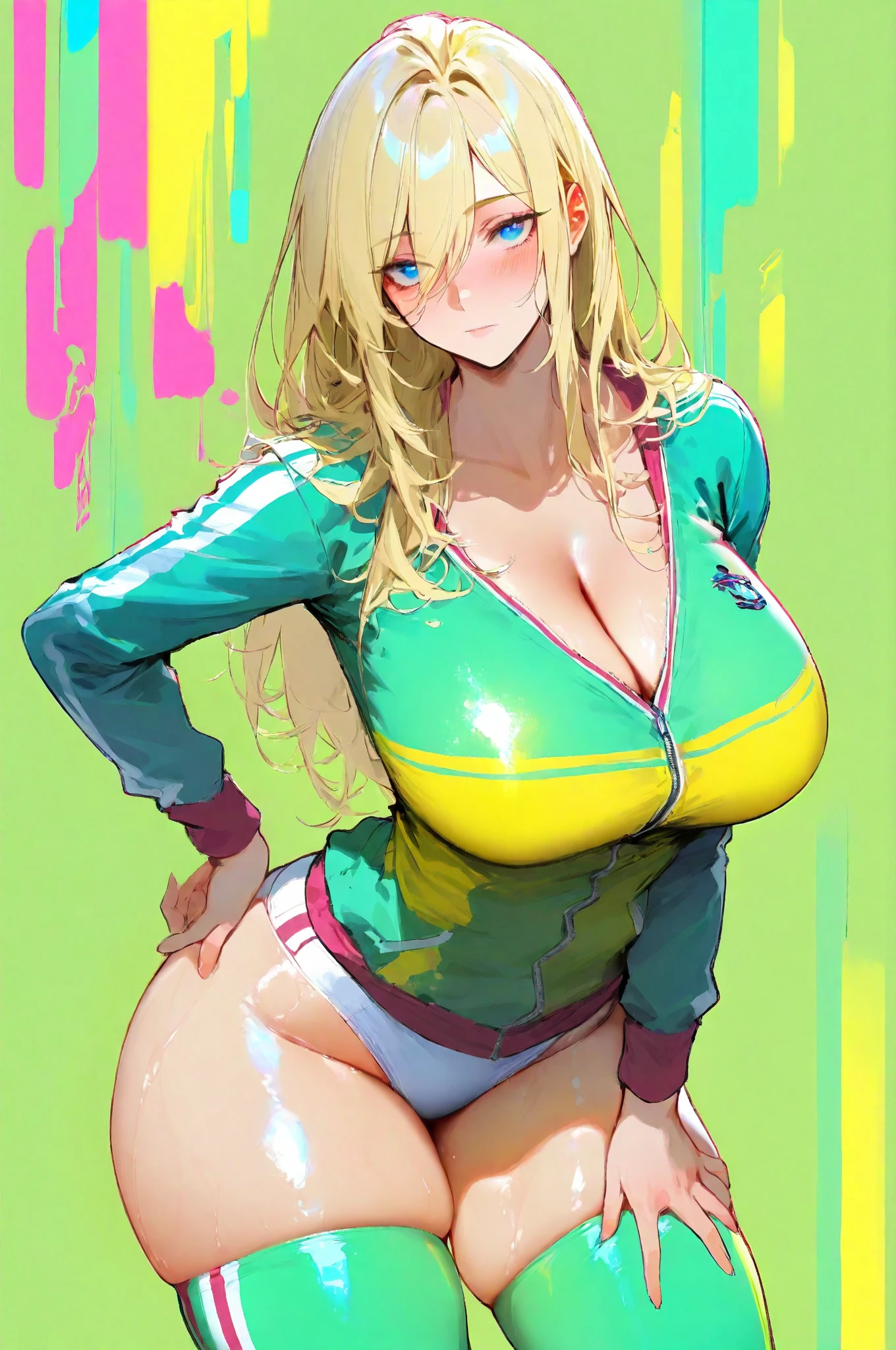 (masterpiece), (best quality),  (perfect face:1.2), (beautiful face:1.2), platinum blonde hair,  happy, light smile, looking at viewer, pose, 

Best Picture, Masterpiece, 4K, High Quality, One AdulA woman is a grassy meadow. A large dog is holding her back. Silk . A complete body. Perfect hands and legs. Beautiful body, beautiful legs. Beautiful hands. Perfect body, perfect legs. Perfect hands. Cowboy shot
Woman's sweaty, wet, scantily clad, visible  and  . Sweat is soaking through.
The woman blushes and smiles mischievously.
One cool, mature woman and one Tank top, hot pants.

best quality, masterpiece, 4K, high quality, super high resolution, highest definition, one cool adult woman. The woman has blonde hair. Her hair is straight, bobbed,
Slit eyes, green eyes,
Model like beauty, perfect proportions. Perfect legs. Perfect arms. Tight tank tops, navel-grazing looks. Hot pants. High heels. Anatomically correct human body, accurate, depiction of arms and, hands, accurate depiction of legs, accurate, depiction of human skeleton,  attractive body, sharp image quality.

 She is  wide apart. Her cheeks are blushing and she is smiling mischievously.
best quality, masterpiece, 4K, high quality, super high resolution, highest definition, one cool adult woman. The woman has blonde hair. Her hair is straight,
Slit eyes, green eyes,
Model like beauty, perfect proportions. Perfect legs. Perfect arms. Tight tank tops, navel-baring looks. Hot pants. High heels. 
Top Quality, Masterpiece, 4K, High Definition, Ultra High Resolution, Top Definition, One cool adult  woman. The woman has blonde hair. Her hair is straight, one length. Long hair, slit eyes, green eyes,
Model like beauty, perfect proportions. Tall, 8 heads, perfect legs. Perfect arms. Tank top, navel showing. Hot pants. High heels. Anatomically correct human body, accurate, depiction of arms and, hands, accurate depiction of legs, accurate, depiction of huma