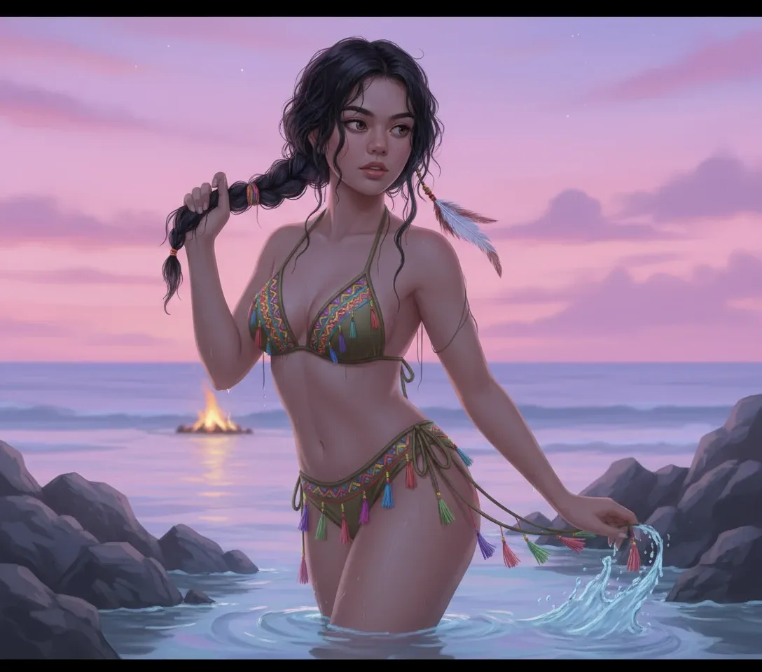 (((goddess PELE))) melhor qualidade, ultra-high resolution, CG detalhado 4K, piece of master, Maori ,Deusa havaiana,Mitologia Havaiana, ((Goddess of volcanoes)) , Imagem Maori, aesthetic, centrado na tela