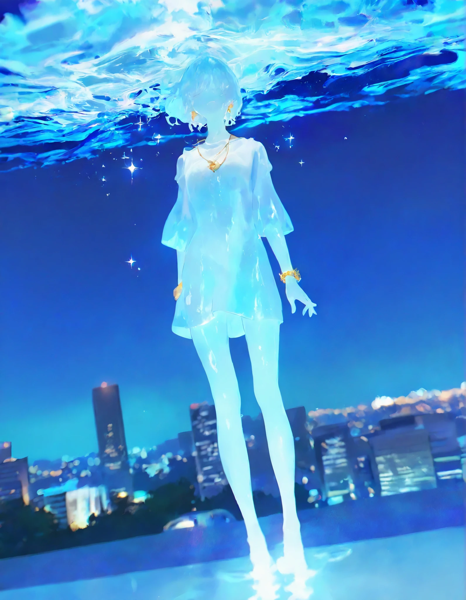 shiny skin,748cm style,Wizard Slim,Slime Skin,Clear head,Clear hair,Clear body,slime girl,Clear face,Clear,High transparency,low angle, sidemap, 4K - ウルトラhigh resolution, Highest Quality, masterpiece, Ultra High Definition, Pool at home . The Invisible Man in a sparkling magical pool, white, Clear skin, long, Clear wavy hair, bath where only the outline of the wet part is visible, and her Clear skin allows the background to show through. 手の上に顎を乗せてセクシーなポーズをandっている, wearing round golden sunglasses, gold bracelet, earrings, 's necklace , 金のパターンが入った光沢のあるwhiteいビキニ, and saggy medium bust.非常に美しい世界の終わりのSceneryの傾斜したオランダの角の眺め, Hundreds of 、incredibly beautiful and colorful meteors falling everywhere、Through beautiful clouds covering a beautiful and vibrant city、Second-rate々and. into a beautiful and vibrant city. Image blurred by a meteorite shock wave {X} The sky is beautifully spread out in impossible and unusual bright colors. A vibrant and orderly city . The shock wave of a meteorite impact shakes the city violently. (Alice in Wonderland:0.5),(multicolor glitch,glitch,neon:0.5), sparkling, color difference. BREAK .masterpiece, Highest Quality, Very Aesthetic, high resolution, Super Detailed, silly, Newest, Scenery, depth of field, high score, great score,photorealistic cityscape,Dutch Angle,4K raw photo . whiteいBackground、shine in the clear air、 Character: Beautiful 20-year-old Japanese Woman . Slender, Background: night景、 gorgeous lighting visible from the car 、He's Not Wearing a Vest、The light complements him {Shooting data :Nikon Z7 II, 85mm, 1 1 1.4, 1/30 seconds , ISO400, night, front angle }
