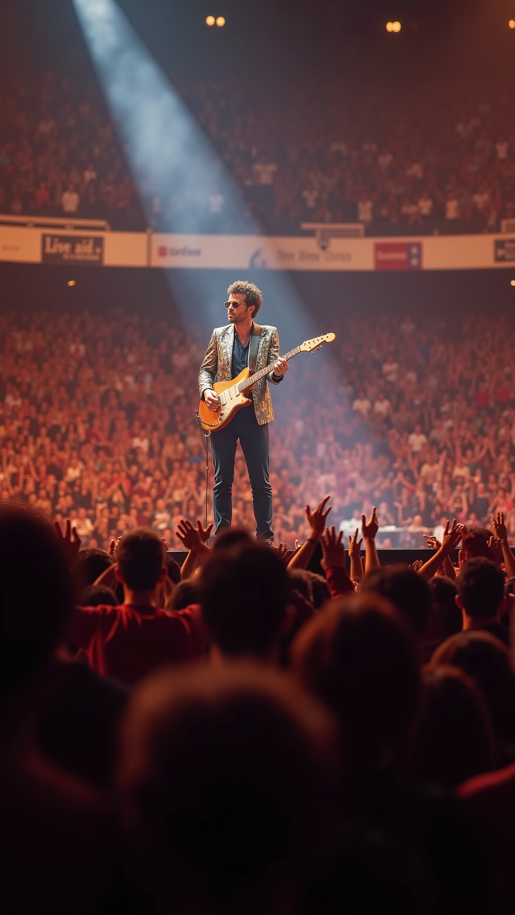 high-definition images、1985 Live Aid's New York performance、George Michael sings solo、at the fully booked Madison Square Garden